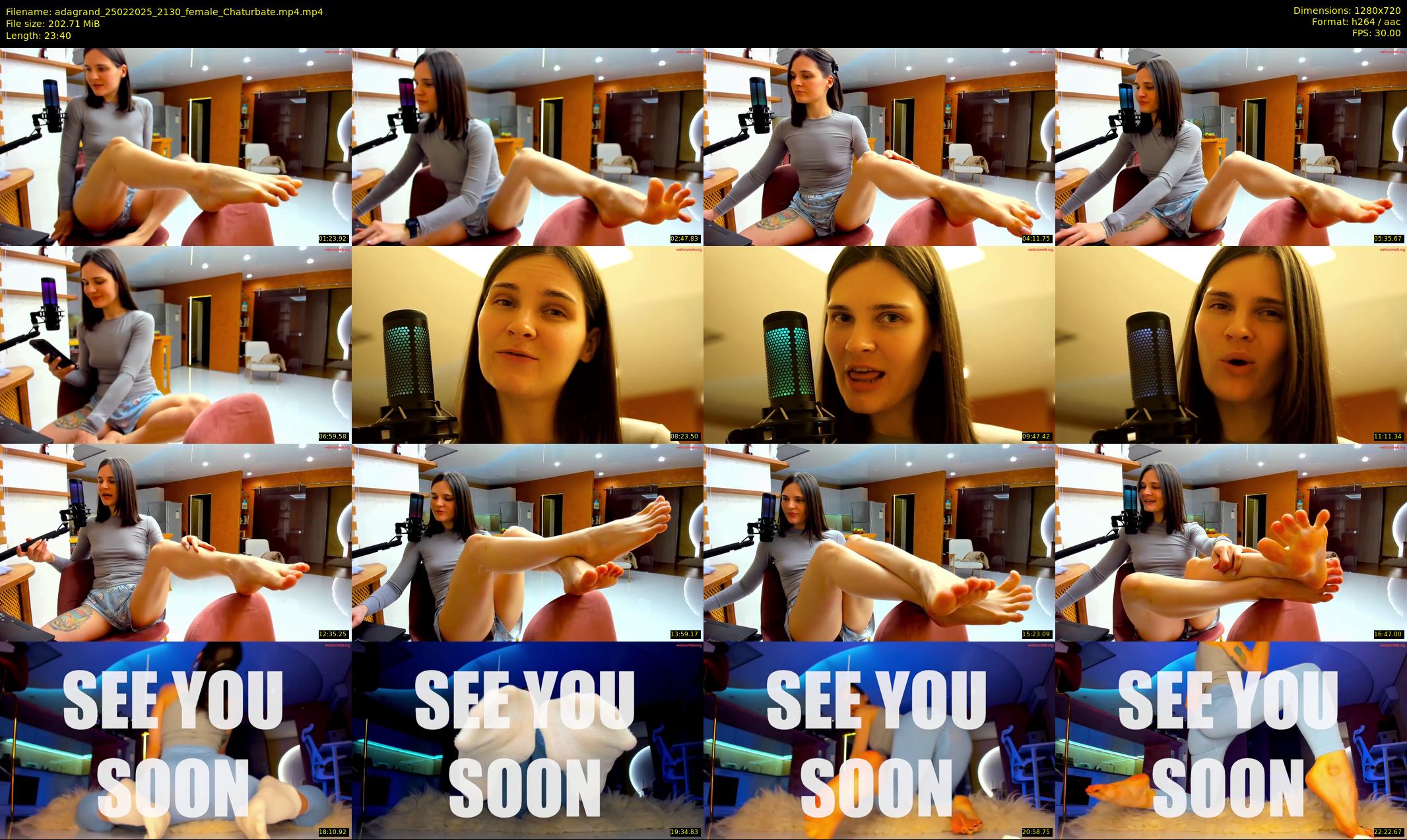 adagrand — 24 minute Chaturbate female cam show recording, 720p, Feb 25, 2025