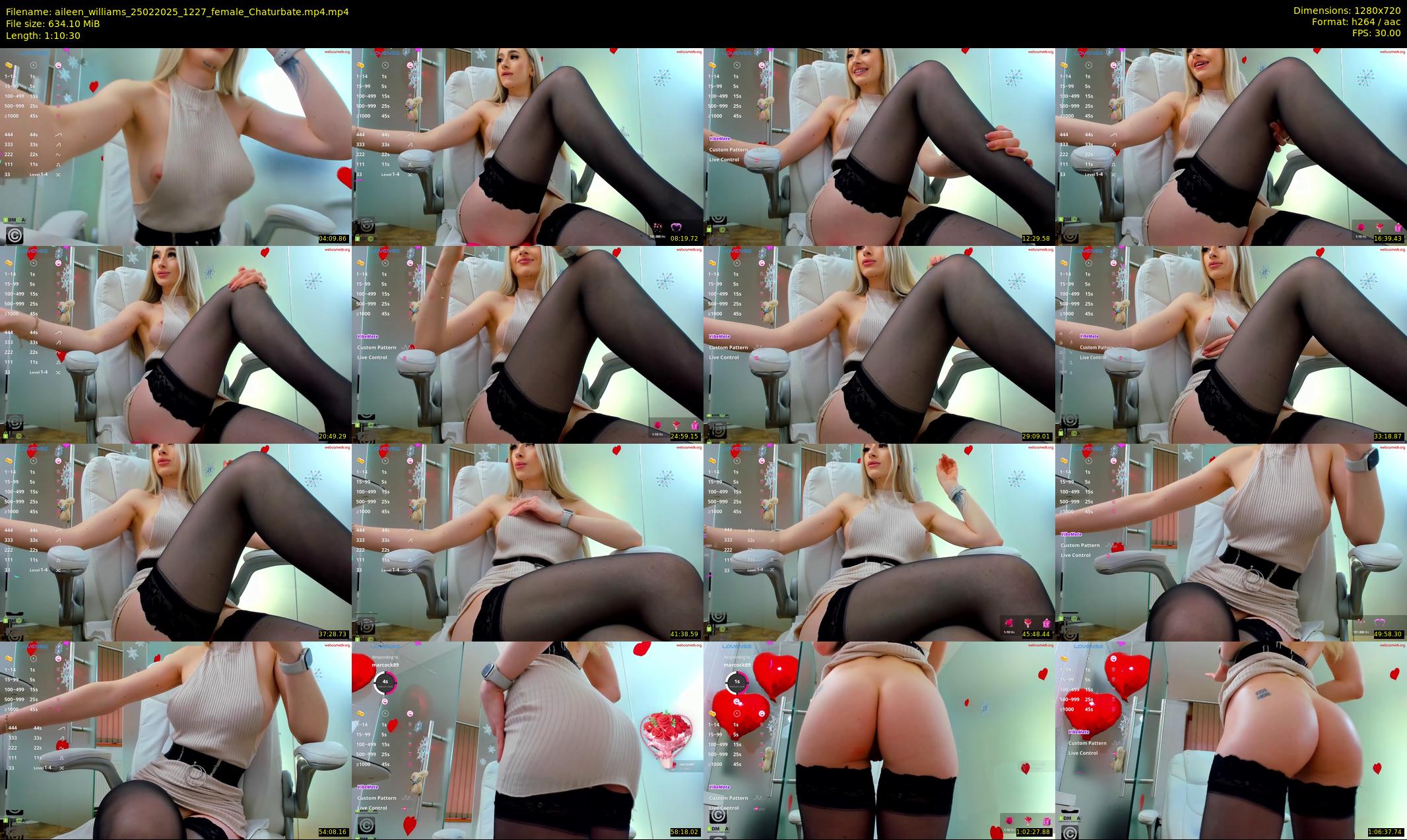 aileen_williams — 71 minute Chaturbate female cam show recording, 720p, Feb 25, 2025