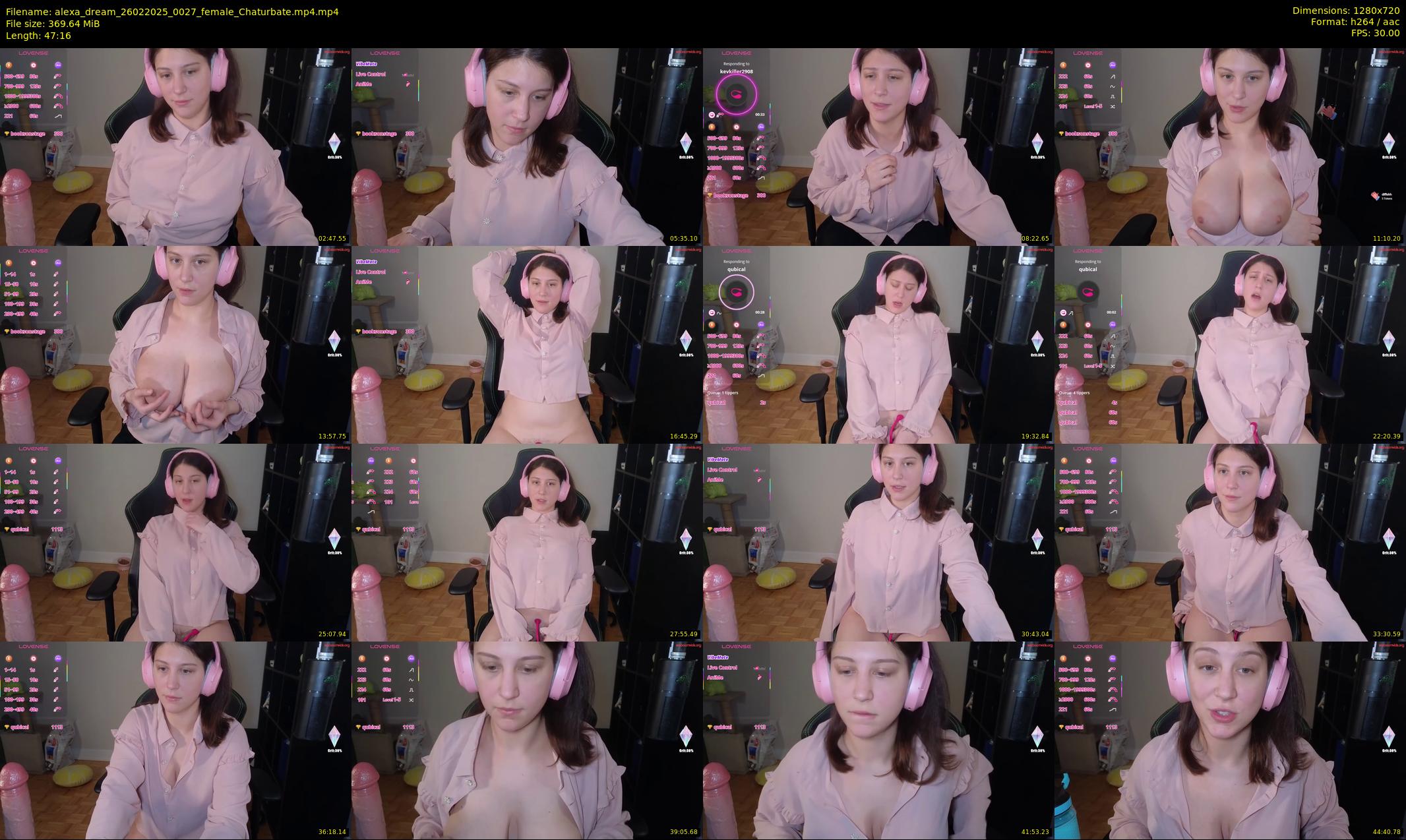 alexa_dream — 48 minute Chaturbate female cam show recording, 720p, Feb 26, 2025