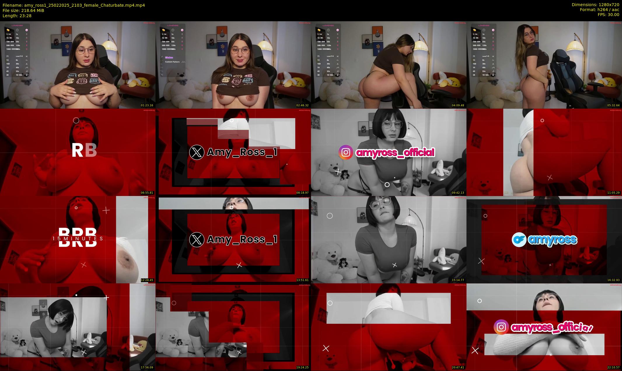 amy_ross1 — 24 minute Chaturbate female cam show recording, 720p, Feb 25, 2025