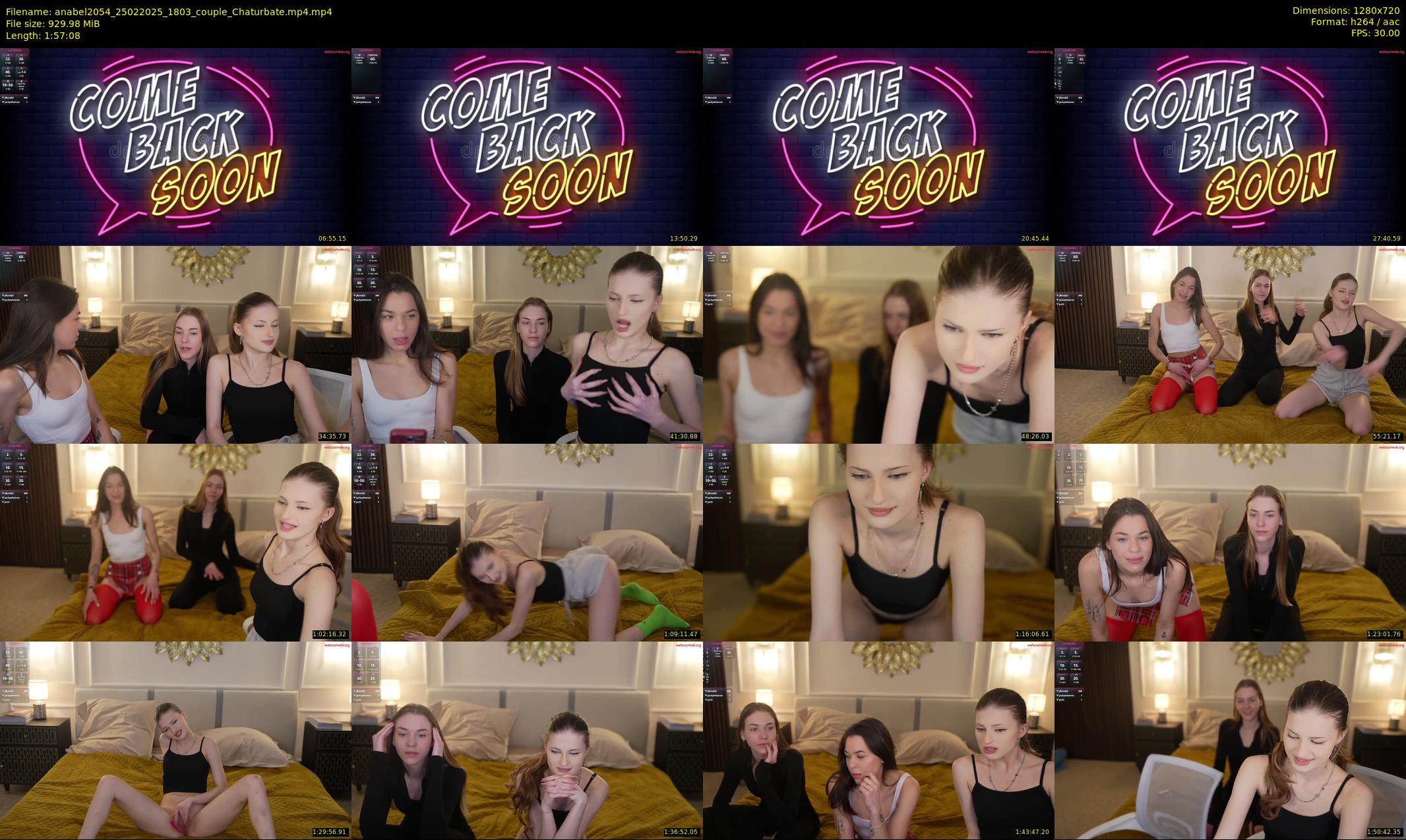 anabel2054 — 118 minute Chaturbate female cam show recording, 720p, Feb 25, 2025