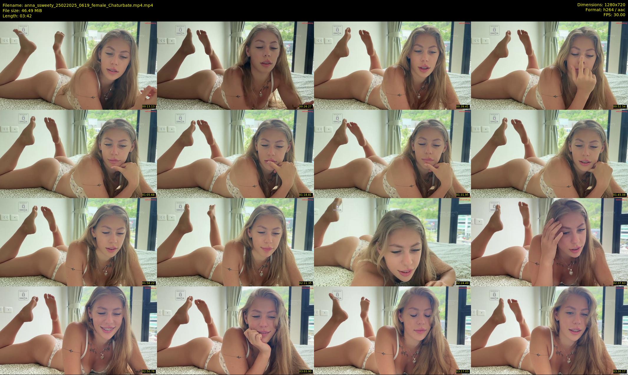 anna_ssweety — 4 minute Chaturbate female cam show recording, 720p, Feb 25, 2025