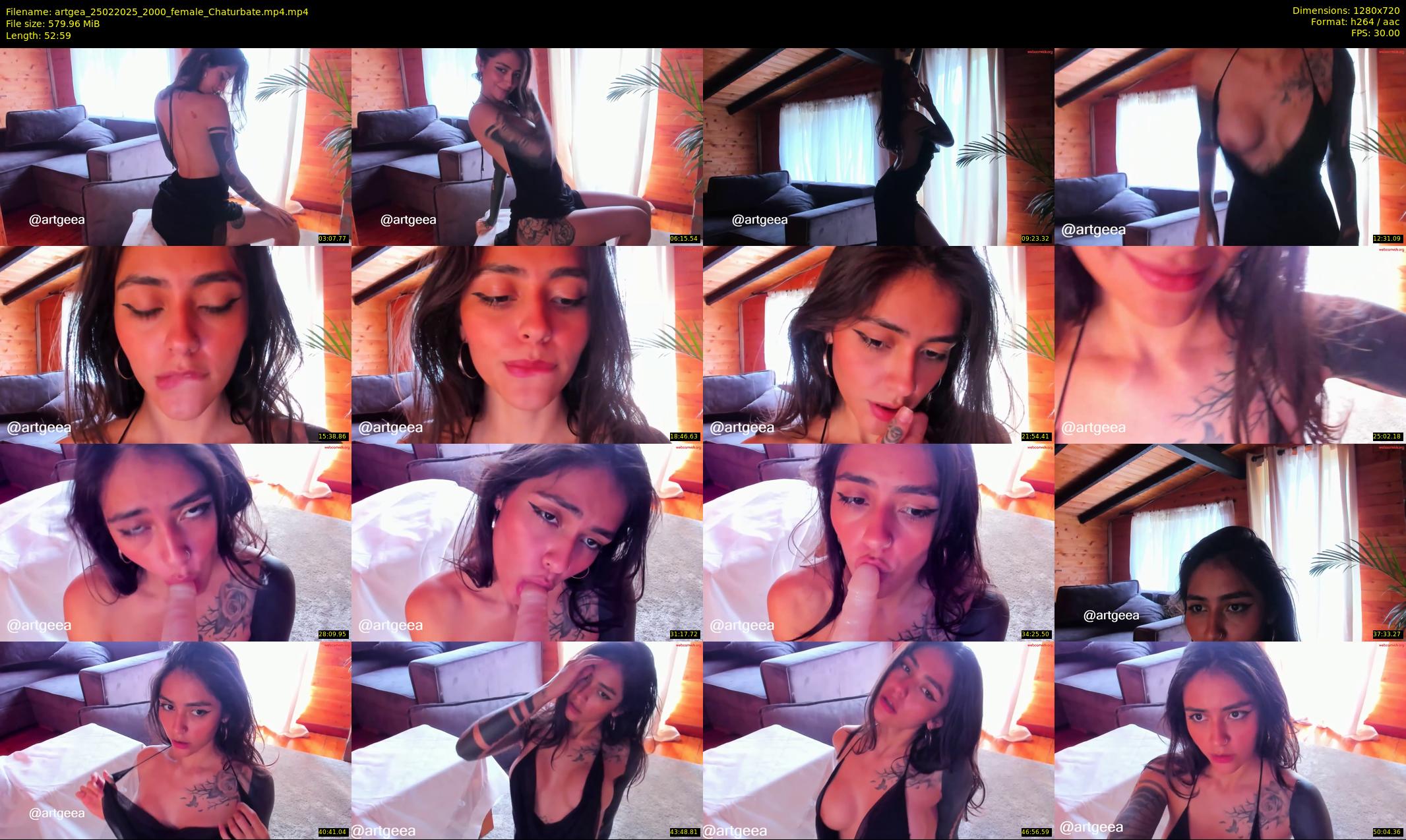 artgea — 53 minute Chaturbate female cam show recording, 720p, Feb 25, 2025