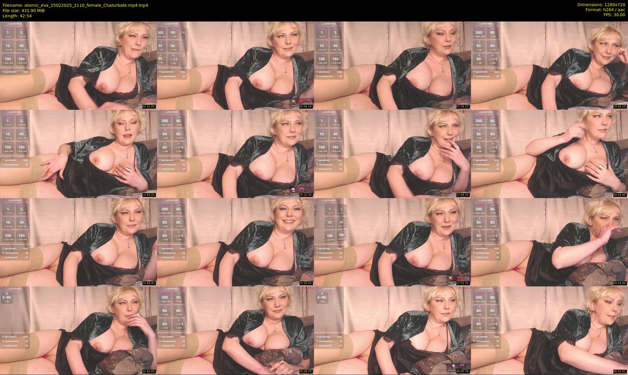 atomic_eva — 43 minute Chaturbate female cam show recording, 720p, Feb 25, 2025