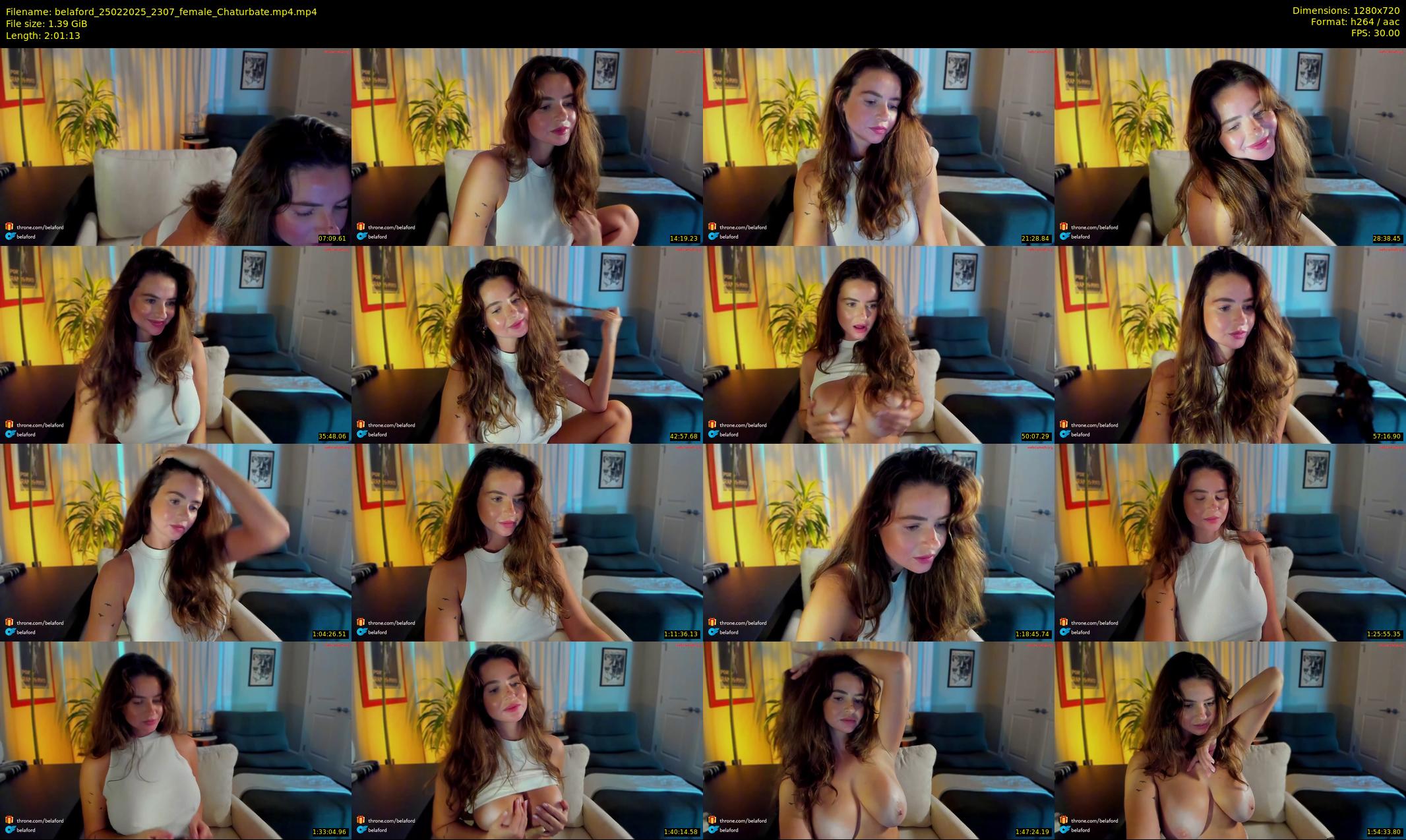 belaford — 122 minute Chaturbate female cam show recording, 720p, Feb 25, 2025