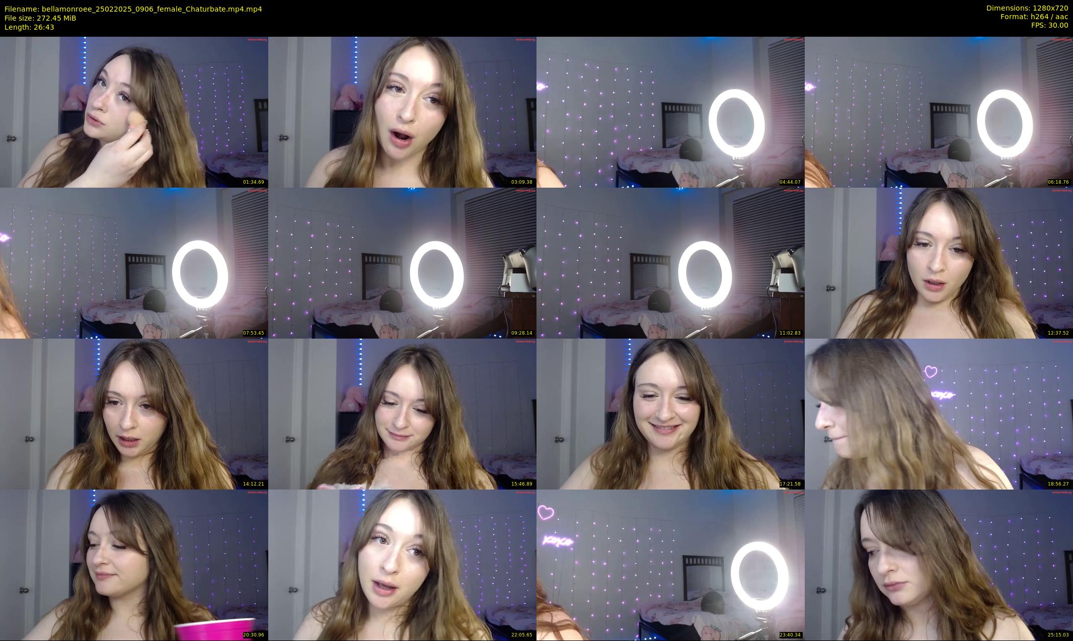 bellamonroee — 27 minute Chaturbate female cam show recording, 720p, Feb 25, 2025