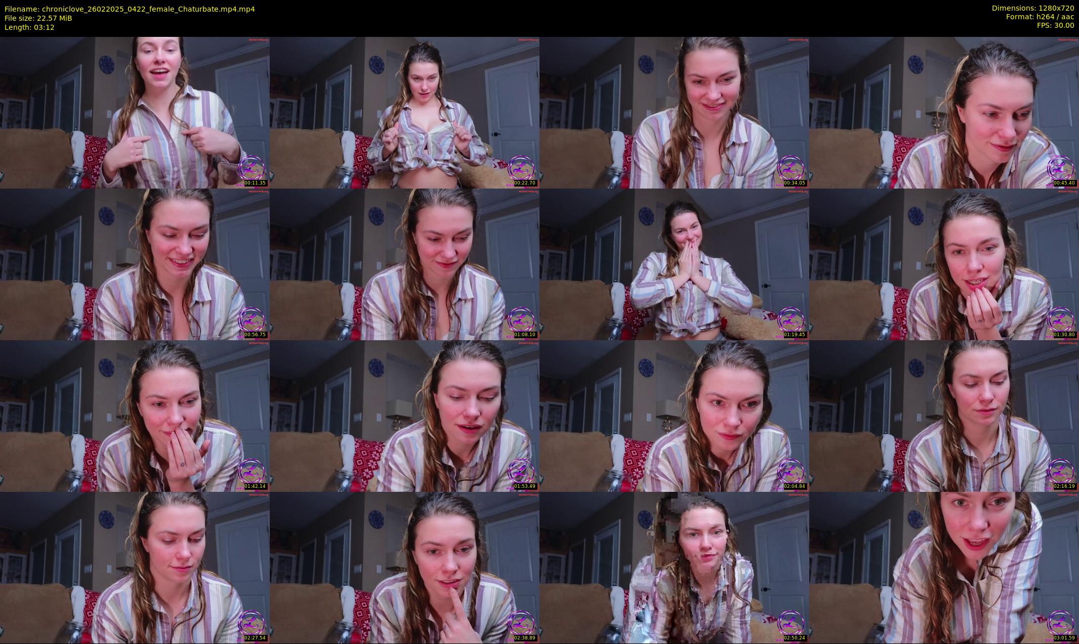 chroniclove — 4 minute Chaturbate female cam show recording, 720p, Feb 26, 2025