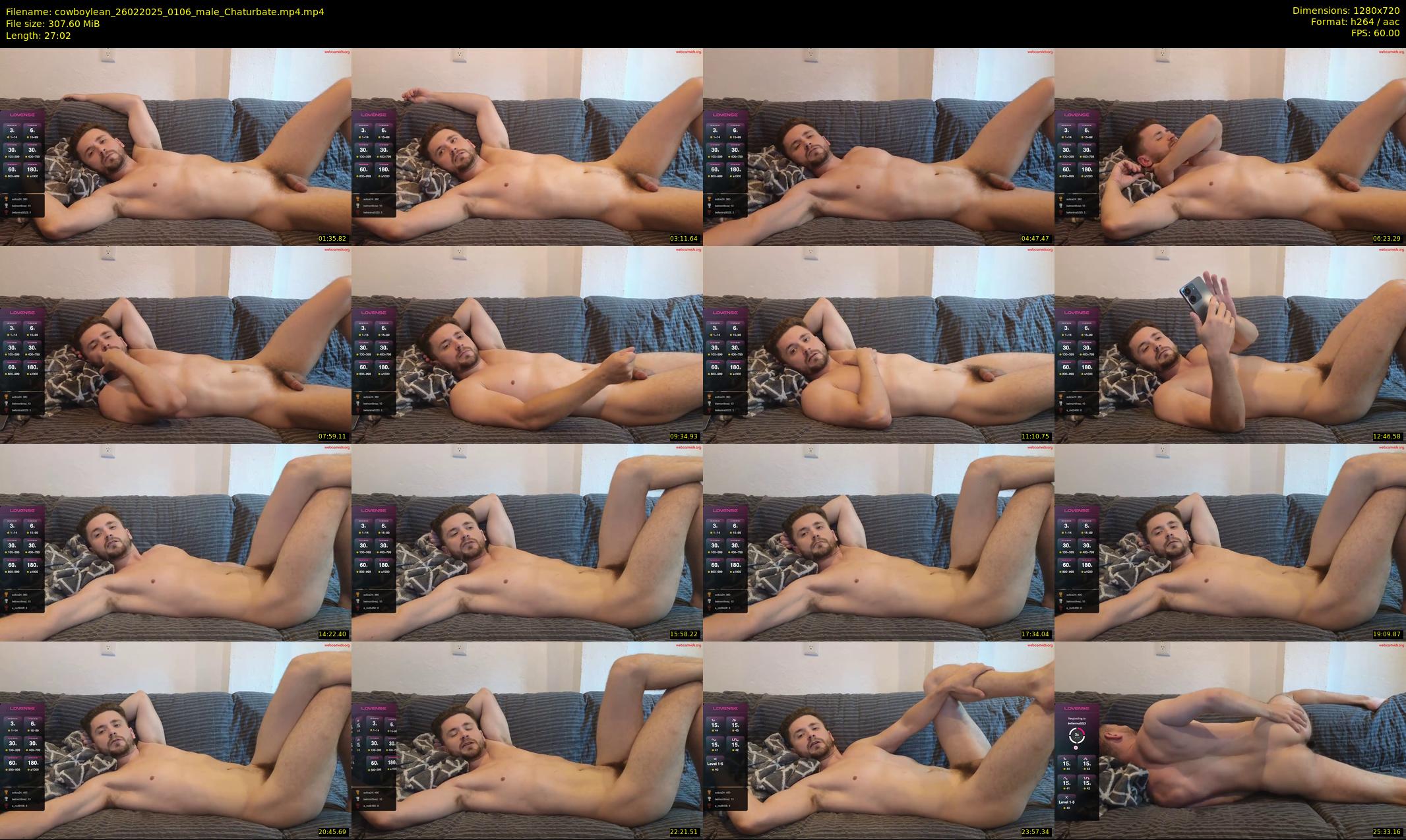cowboylean — 28 minute Chaturbate male cam show recording, 720p, Feb 26, 2025