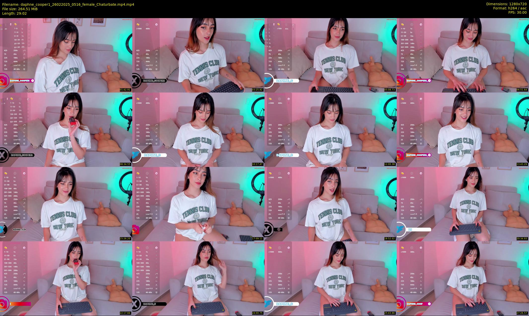 daphne_cooper1 — 30 minute Chaturbate female cam show recording, 720p, Feb 26, 2025