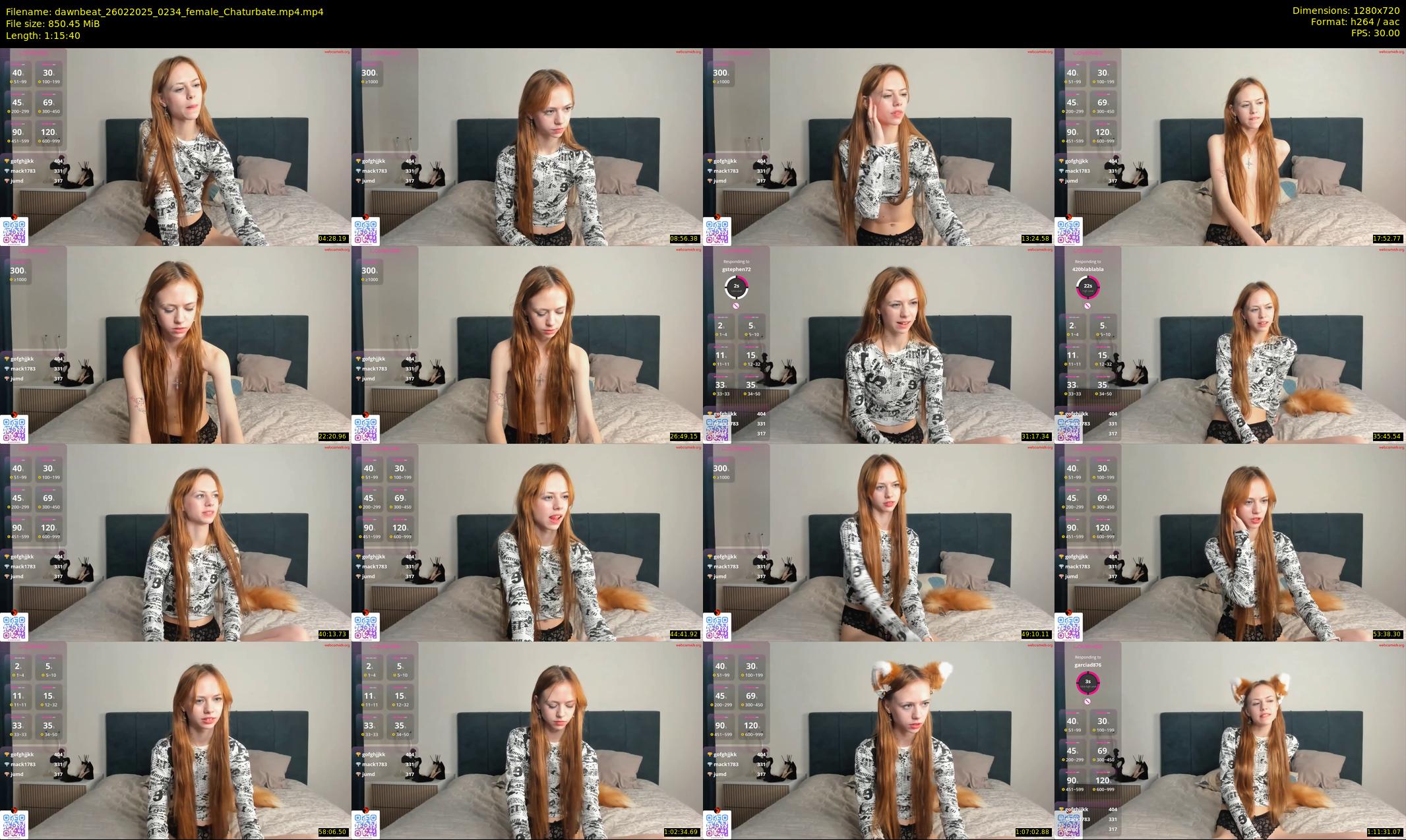 dawnbeat — 76 minute Chaturbate female cam show recording, 720p, Feb 26, 2025