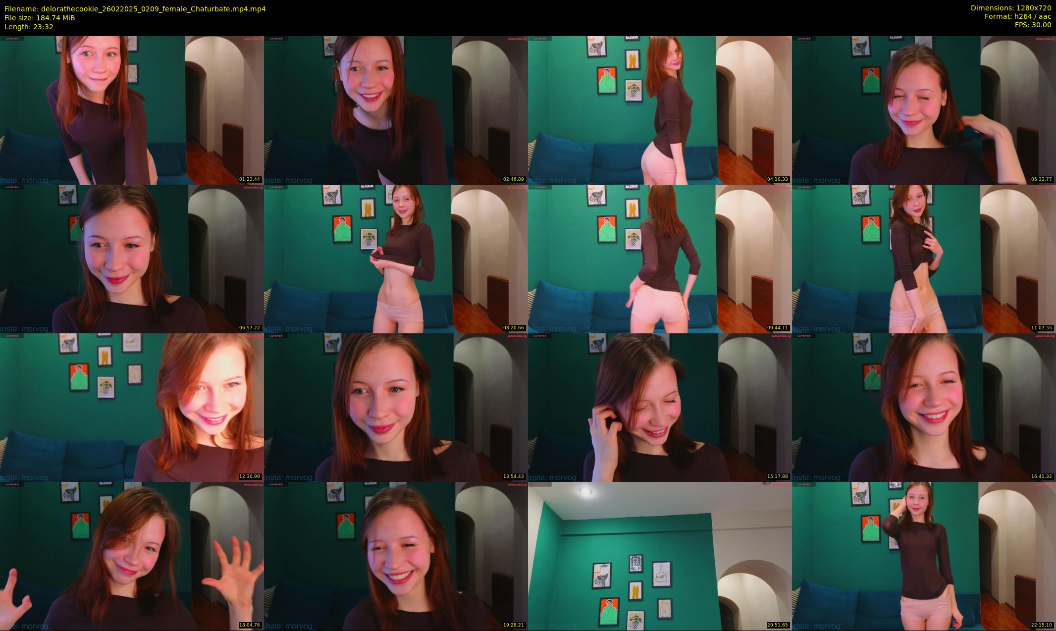 delorathecookie — 24 minute Chaturbate female cam show recording, 720p, Feb 26, 2025