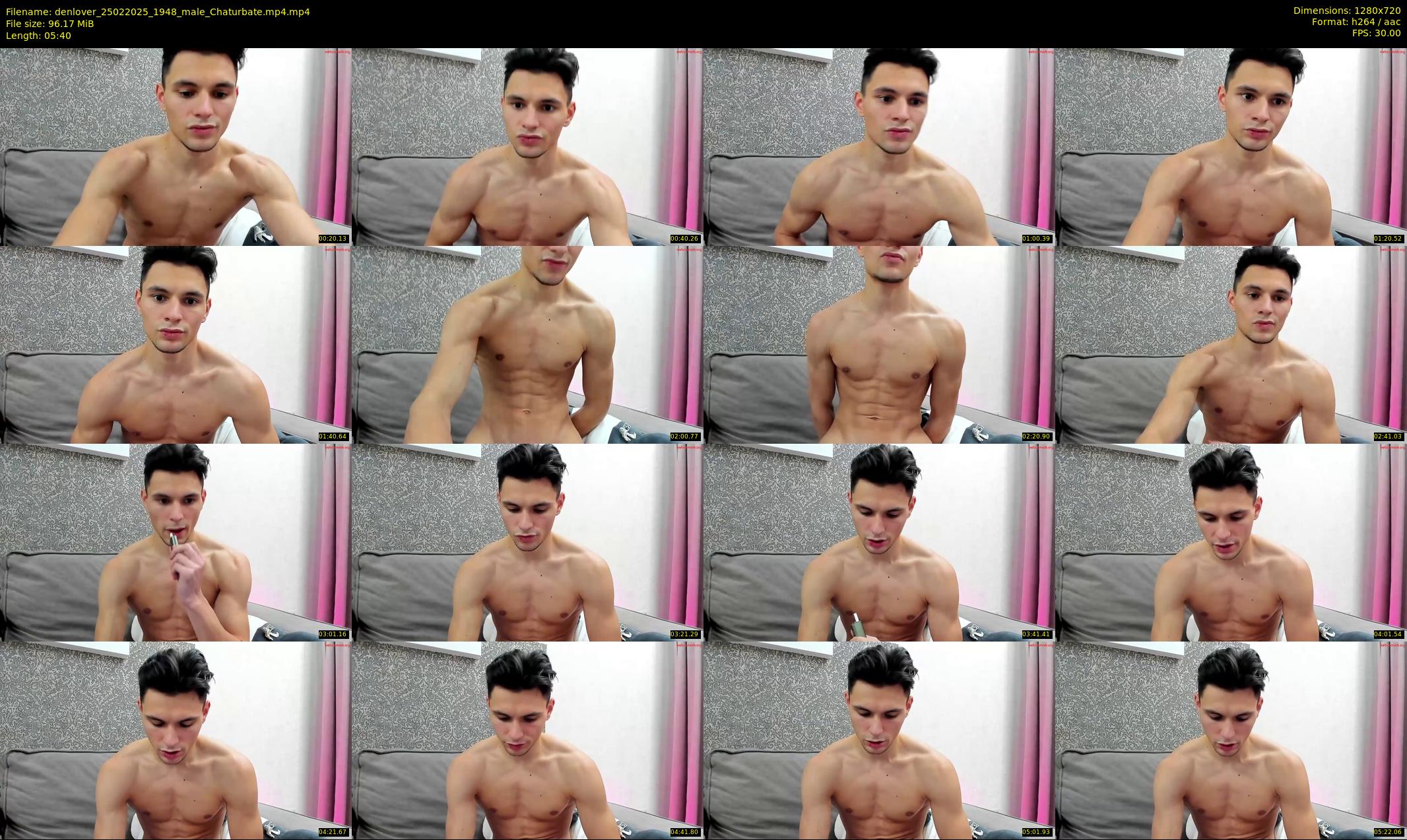 denlover — 6 minute Chaturbate male cam show recording, 720p, Feb 25, 2025