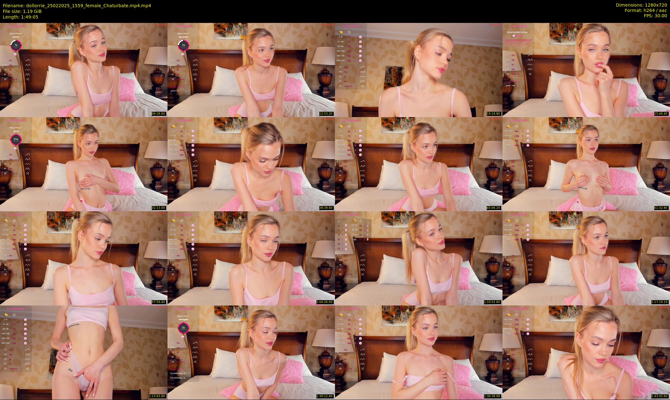 dollorrie — 110 minute Chaturbate couple cam show recording, 720p, Feb 25, 2025