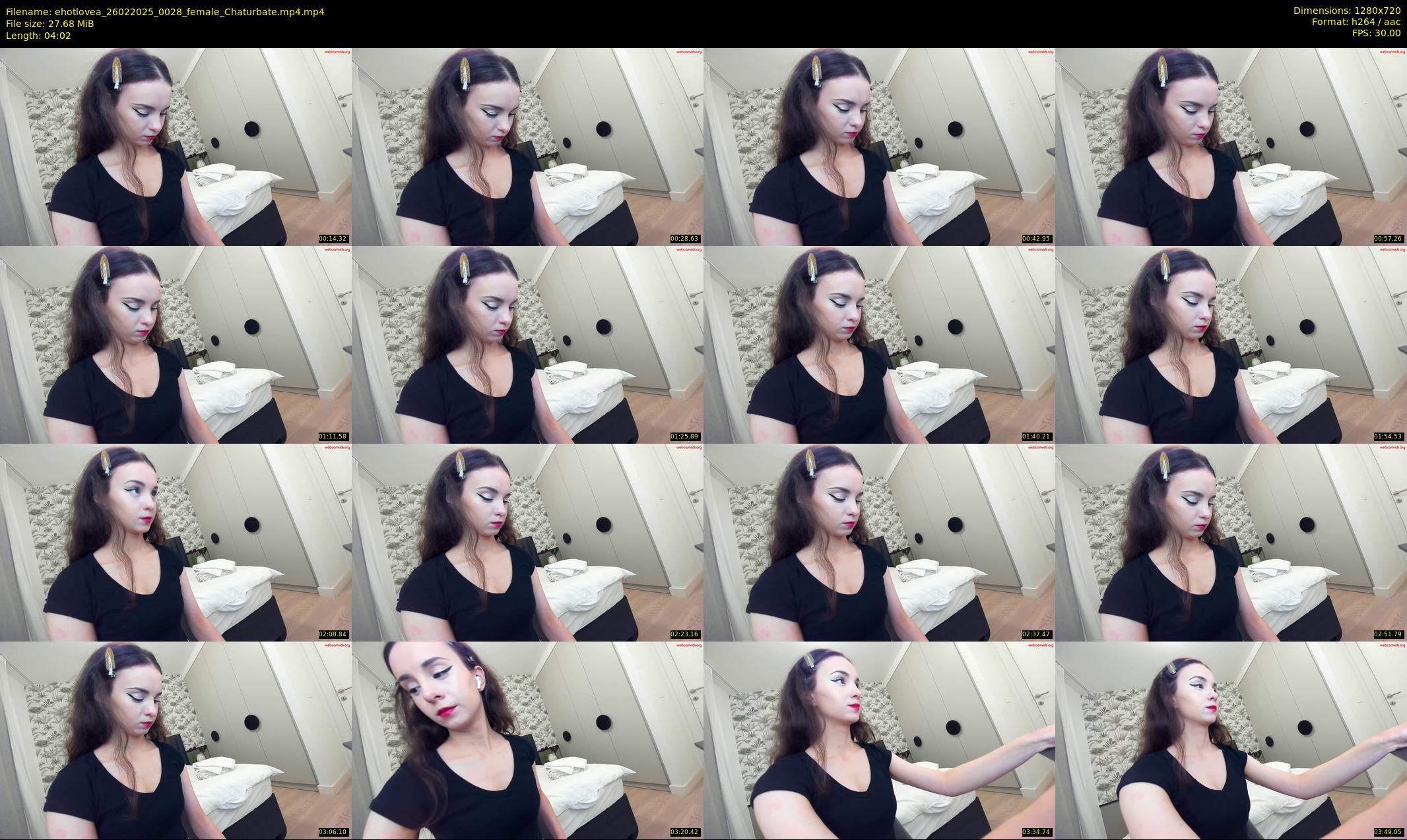 ehotlovea — 5 minute Chaturbate female cam show recording, 720p, Feb 26, 2025