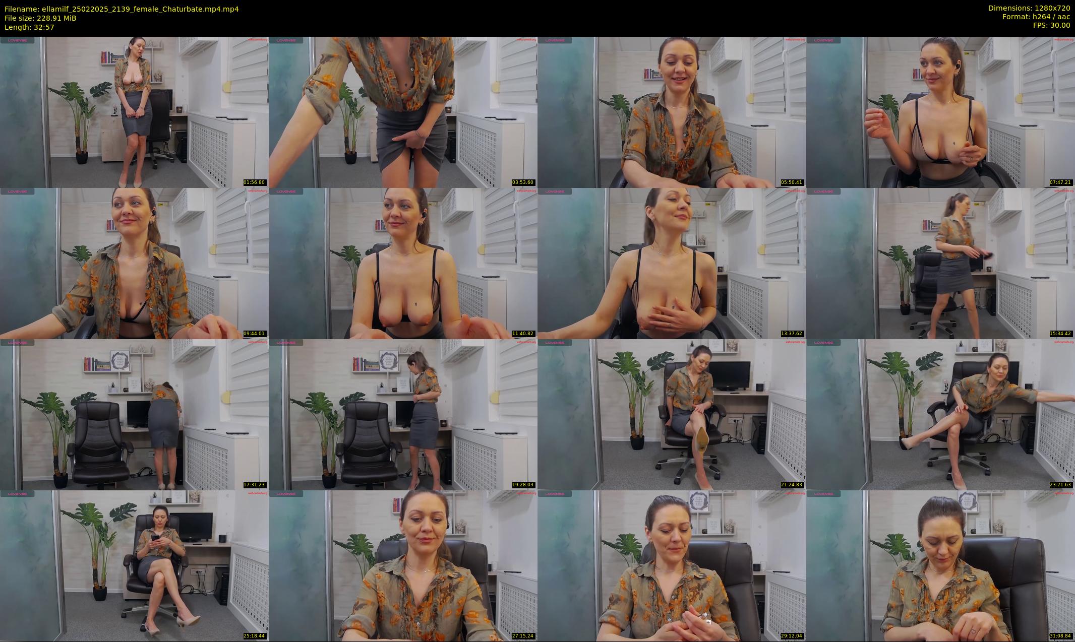 ellamilf — 33 minute Chaturbate female cam show recording, 720p, Feb 25, 2025