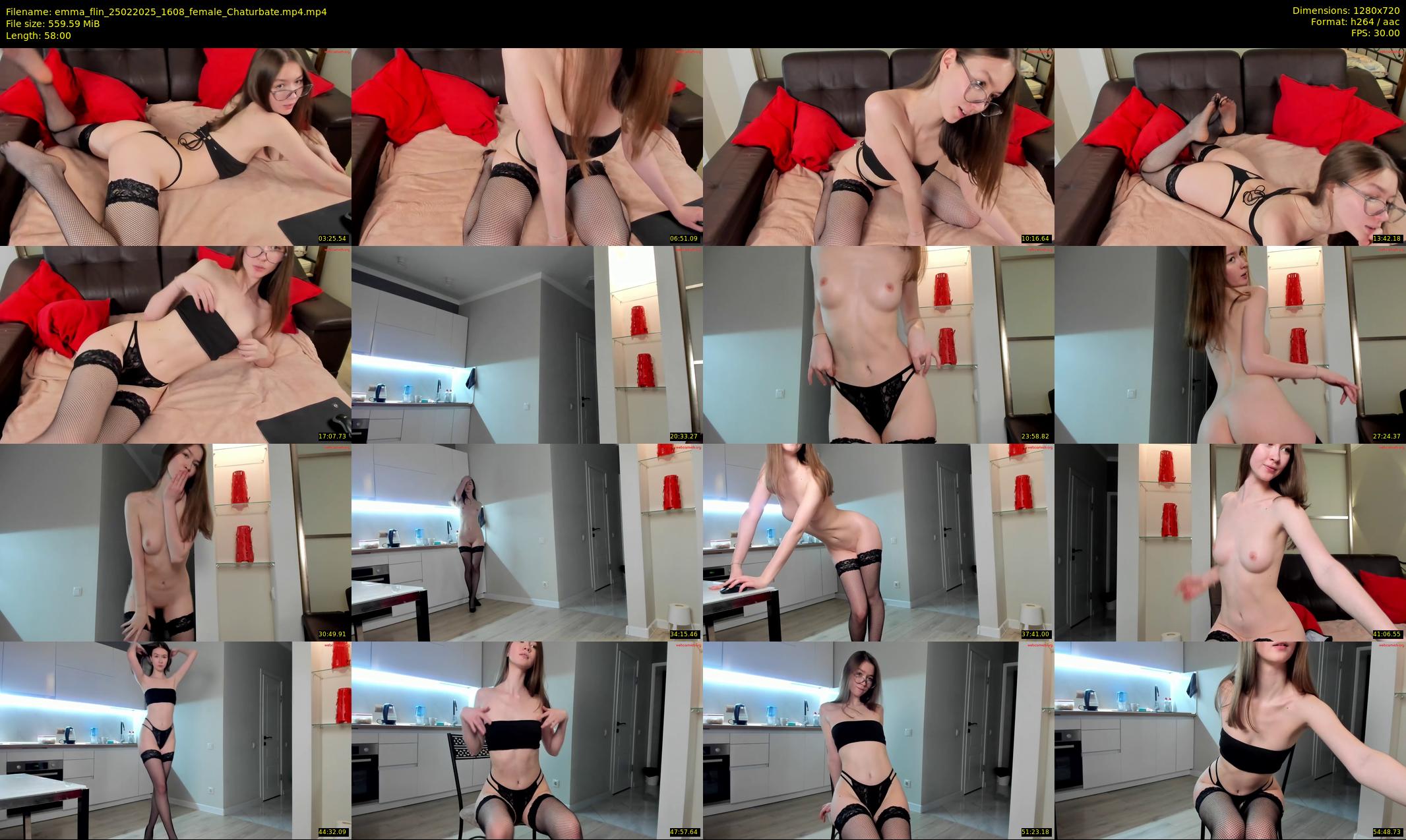 emma_flin — 58 minute Chaturbate female cam show recording, 720p, Feb 25, 2025