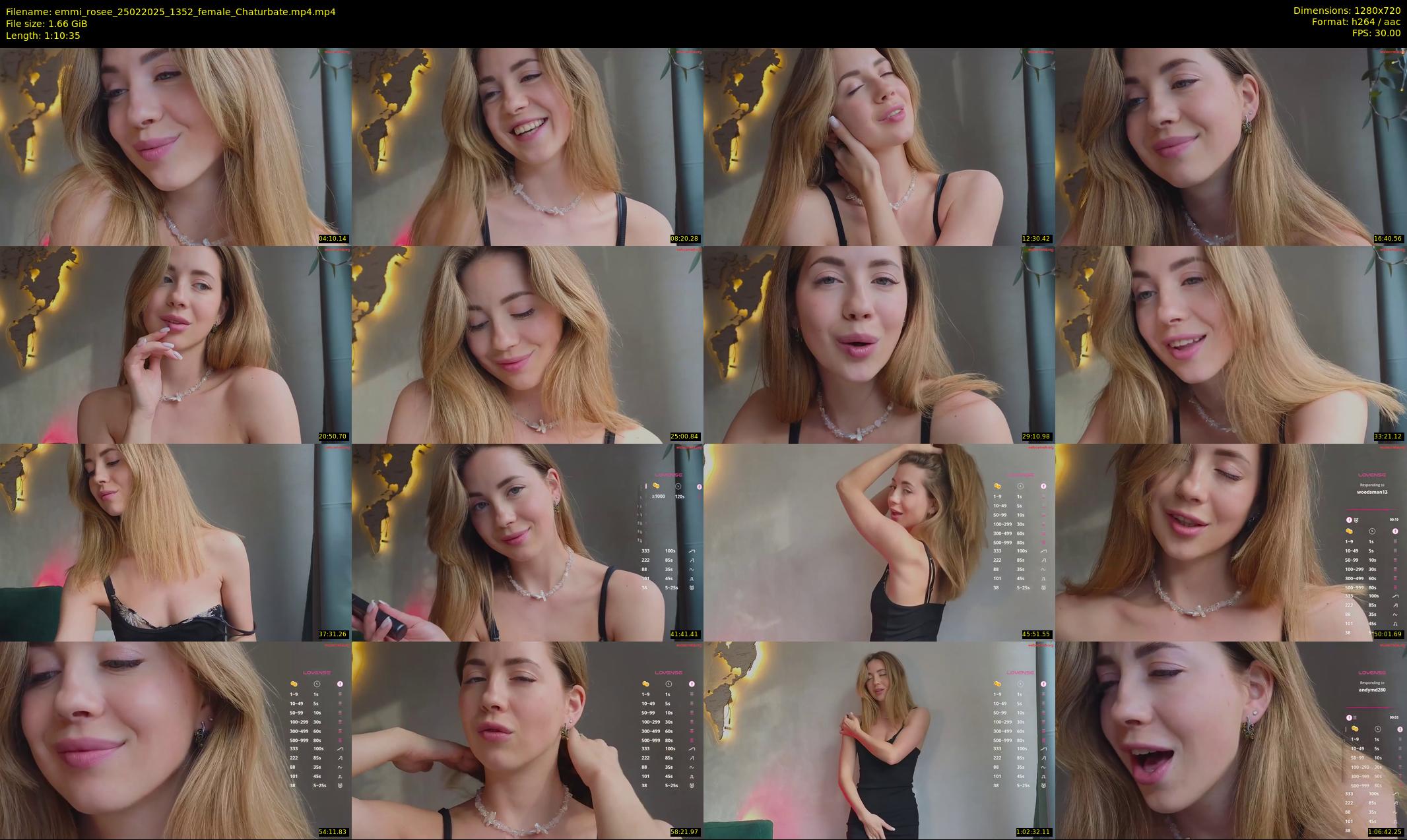 emmi_rosee — 71 minute Chaturbate female cam show recording, 720p, Feb 25, 2025