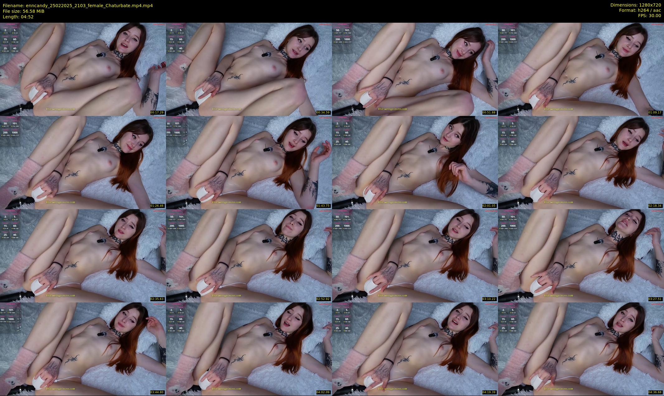 enncandy — 5 minute Chaturbate female cam show recording, 720p, Feb 25, 2025
