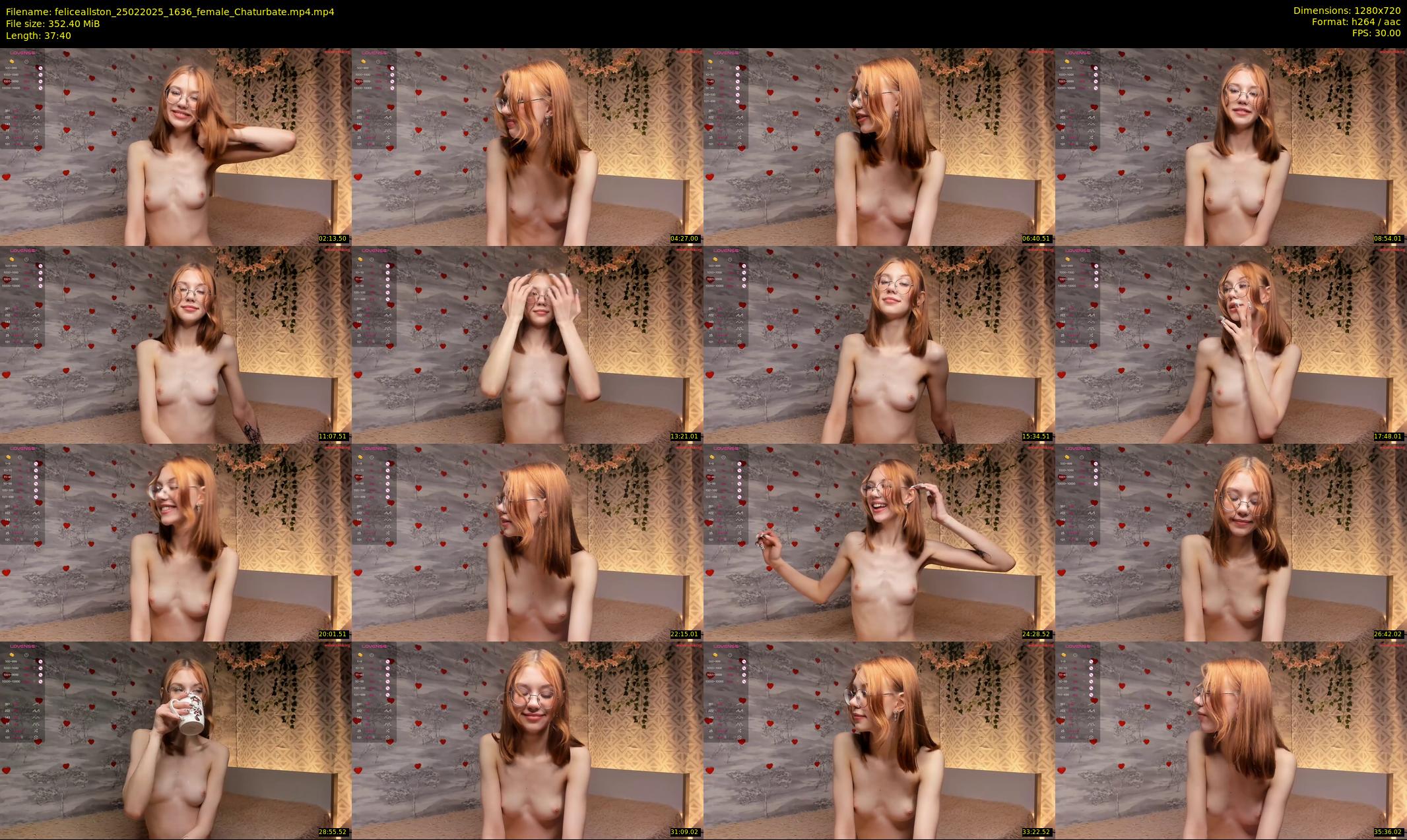 feliceallston — 38 minute Chaturbate female cam show recording, 720p, Feb 25, 2025