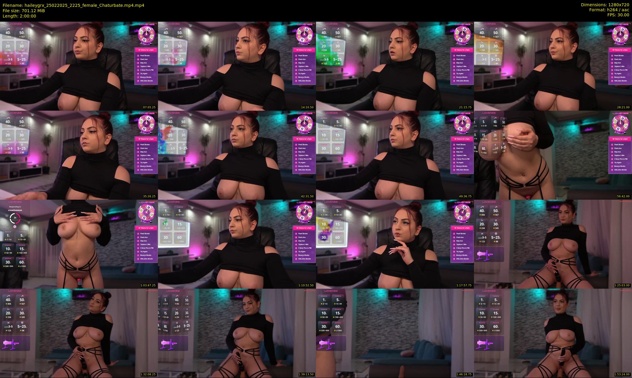 haileygrx — 120 minute Chaturbate female cam show recording, 720p, Feb 25, 2025