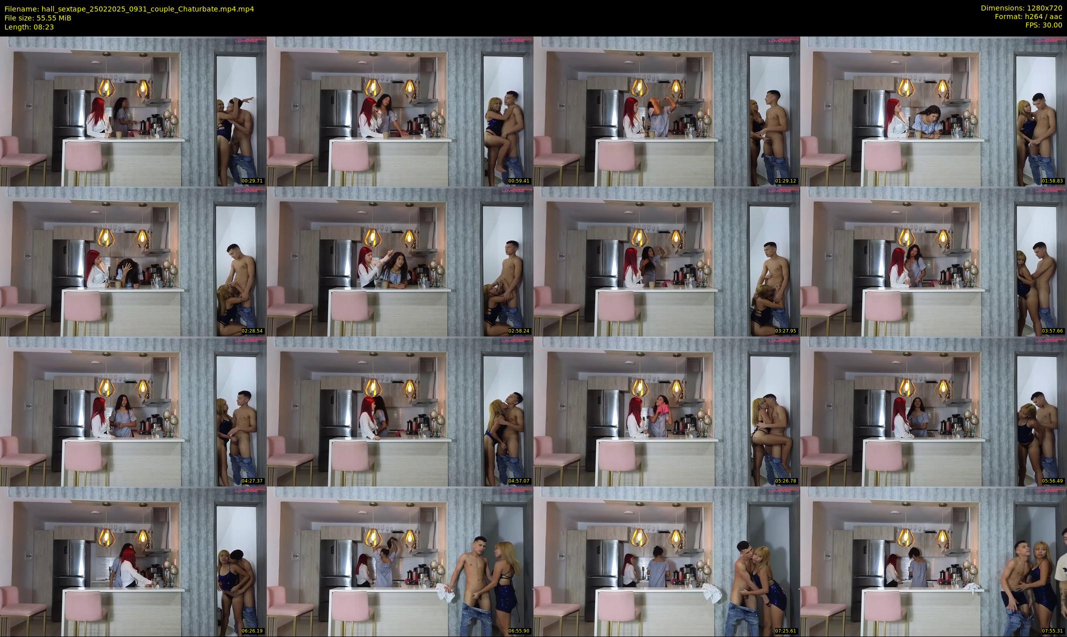 hall_sextape — 9 minute Chaturbate couple cam show recording, 720p, Feb 25, 2025
