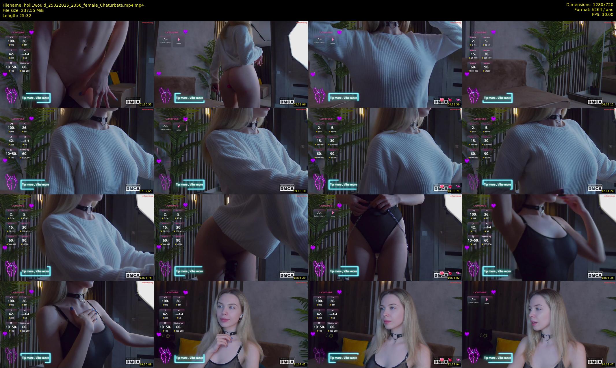 holl1would — 26 minute Chaturbate female cam show recording, 720p, Feb 25, 2025