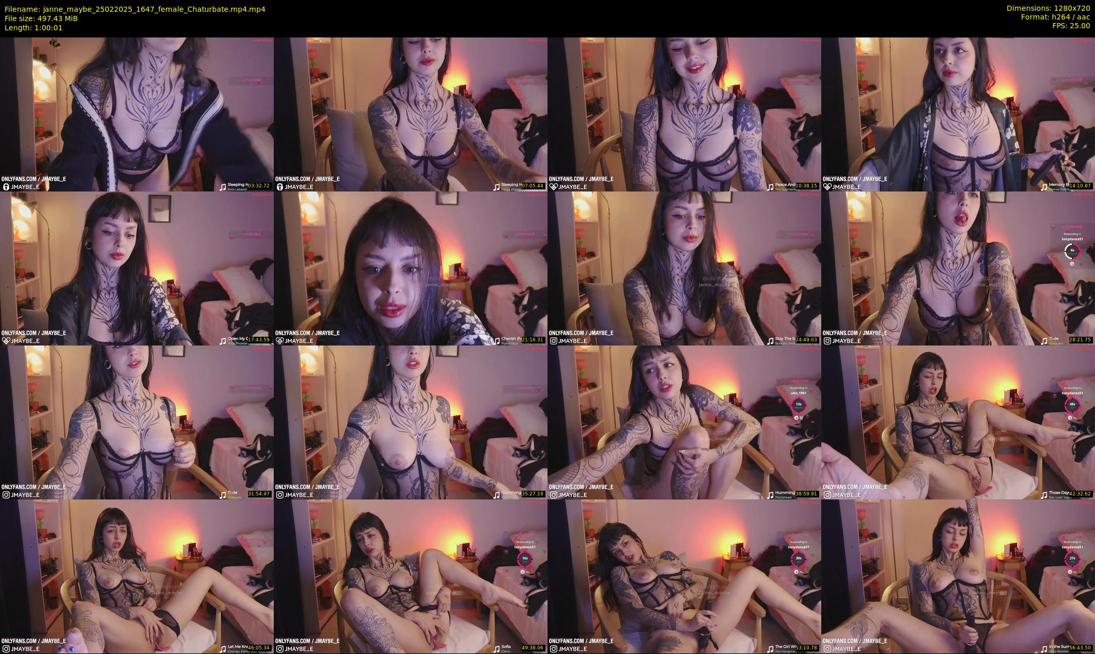 janne_maybe — 61 minute Chaturbate female cam show recording, 720p, Feb 25, 2025