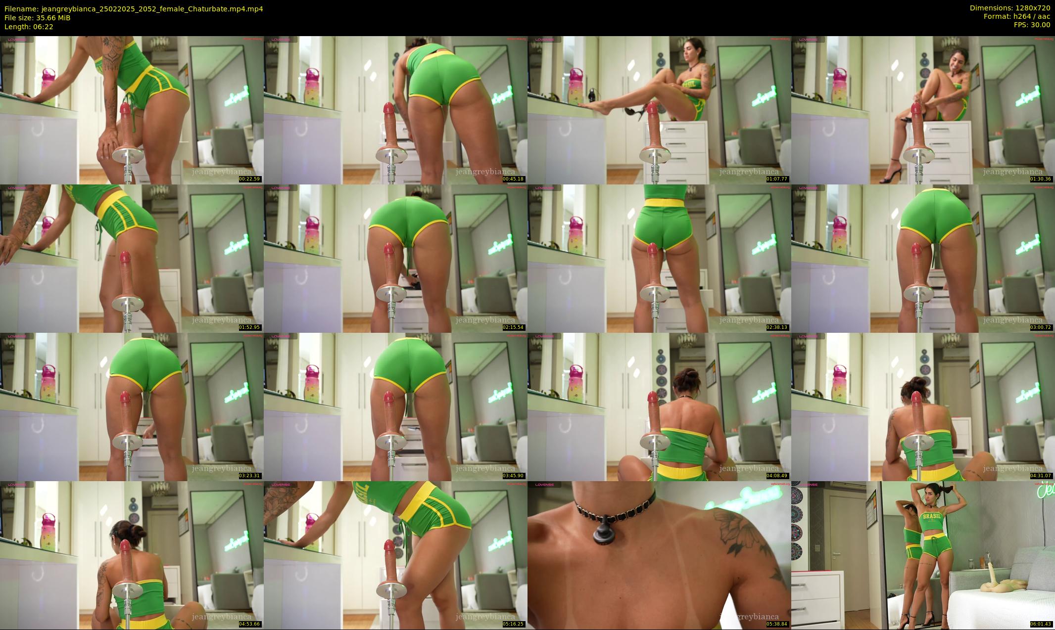 jeangreybianca — 7 minute Chaturbate female cam show recording, 720p, Feb 25, 2025