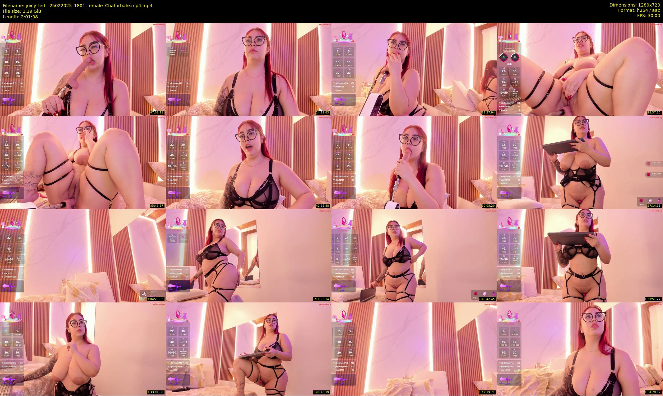 juicy_led_ — 122 minute Chaturbate female cam show recording, 720p, Feb 25, 2025