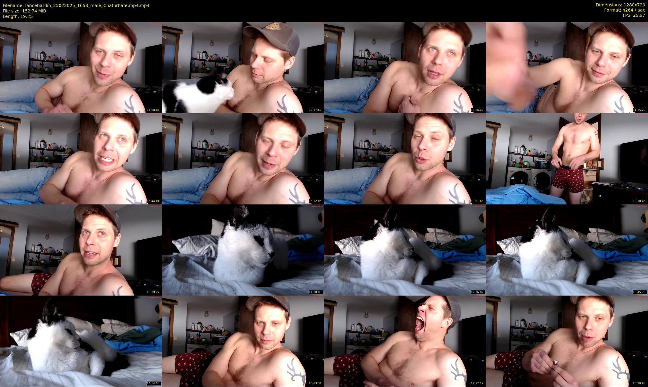 lancehardin — 20 minute Chaturbate male cam show recording, 720p, Feb 25, 2025