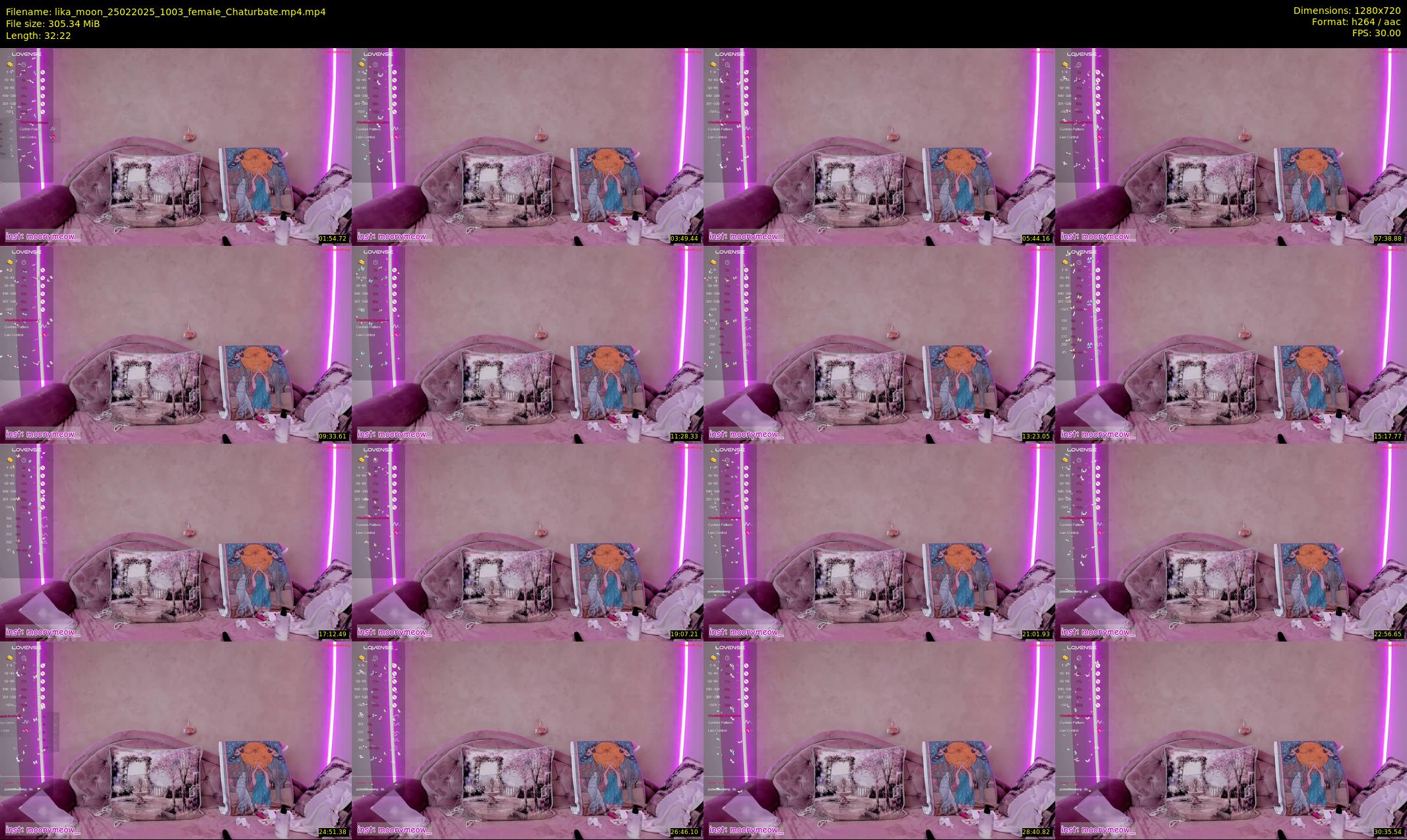 lika_moon — 33 minute Chaturbate female cam show recording, 720p, Feb 25, 2025