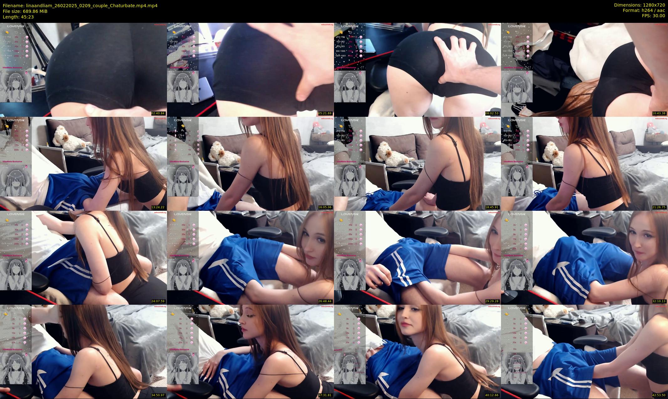 linaandliam — 46 minute Chaturbate couple cam show recording, 720p, Feb 26, 2025