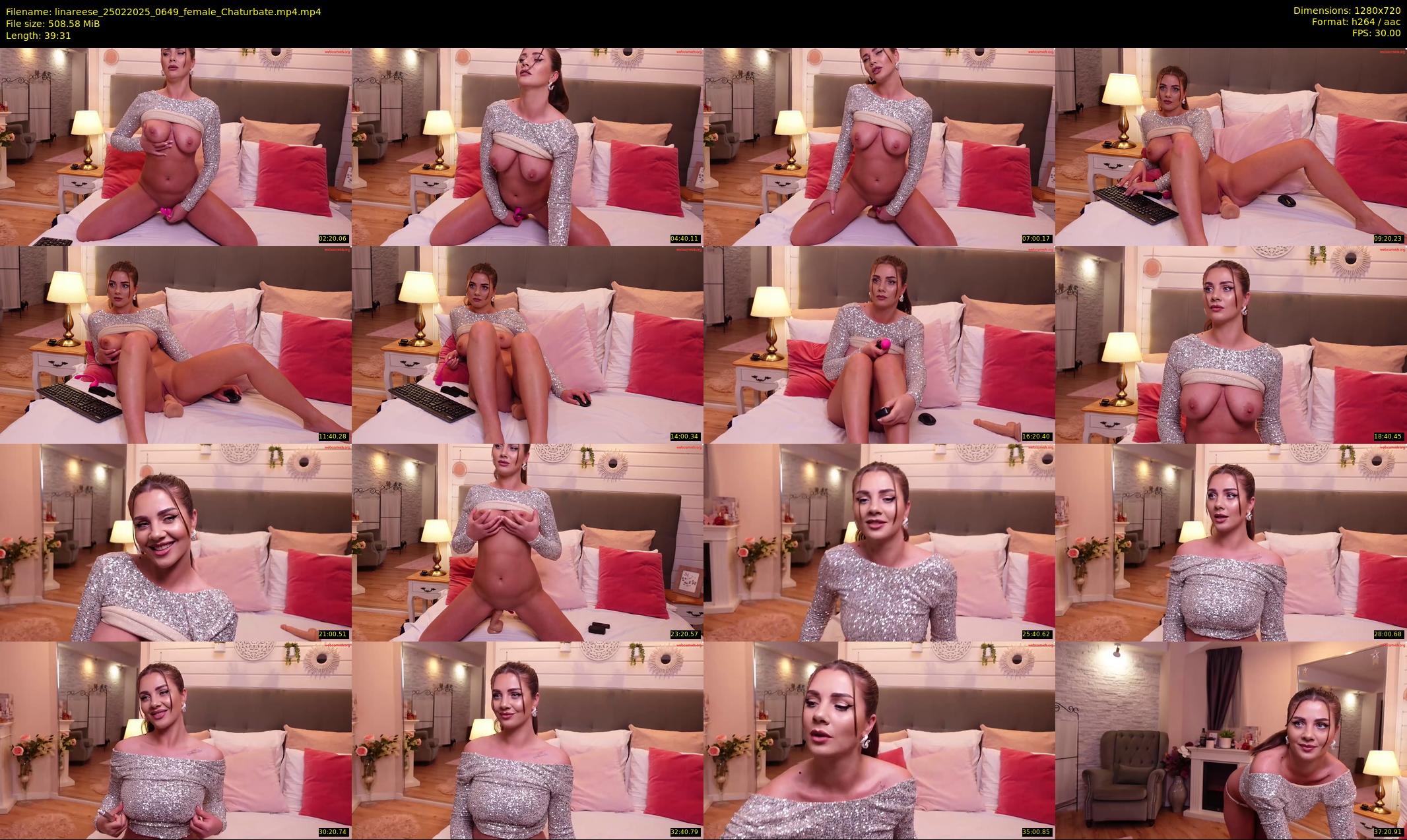 linareese — 40 minute Chaturbate female cam show recording, 720p, Feb 25, 2025