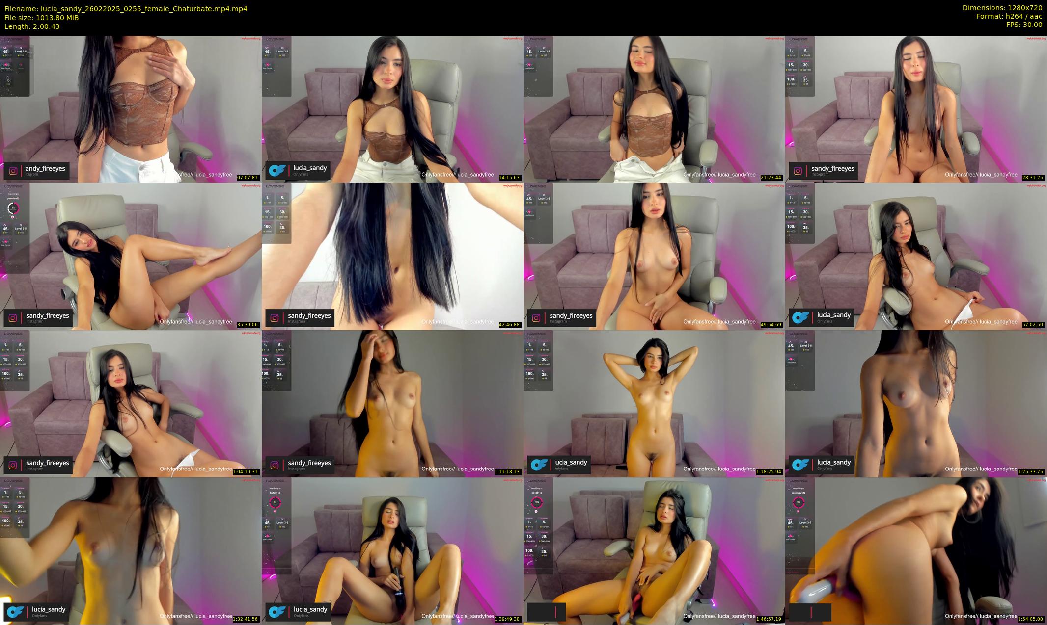 lucia_sandy — 121 minute Chaturbate female cam show recording, 720p, Feb 26, 2025