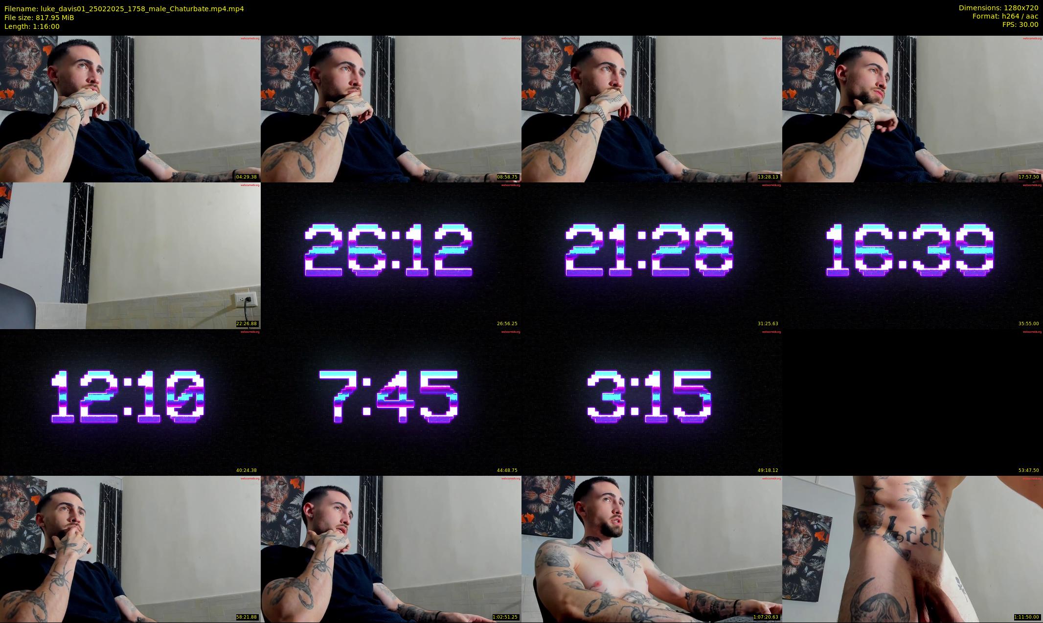 luke_davis01 — 76 minute Chaturbate male cam show recording, 720p, Feb 25, 2025