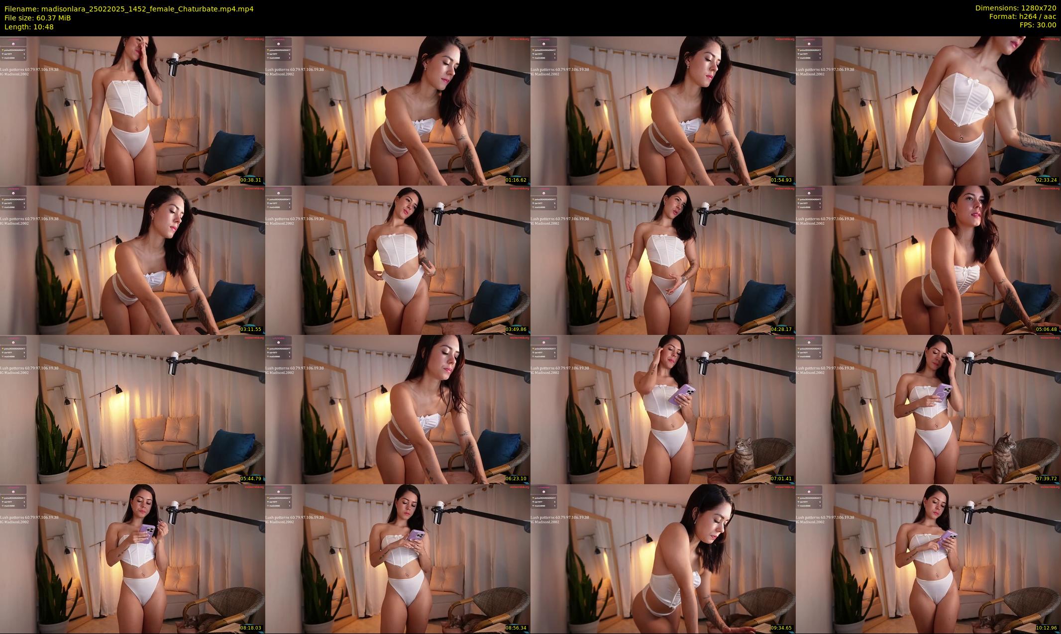 madisonlara — 11 minute Chaturbate female cam show recording, 720p, Feb 25, 2025