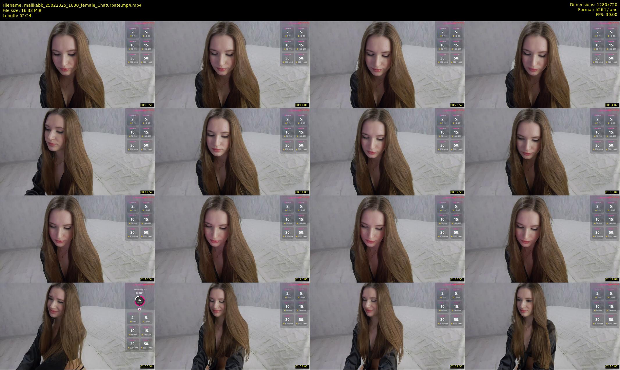 malikabb — 3 minute Chaturbate female cam show recording, 720p, Feb 25, 2025