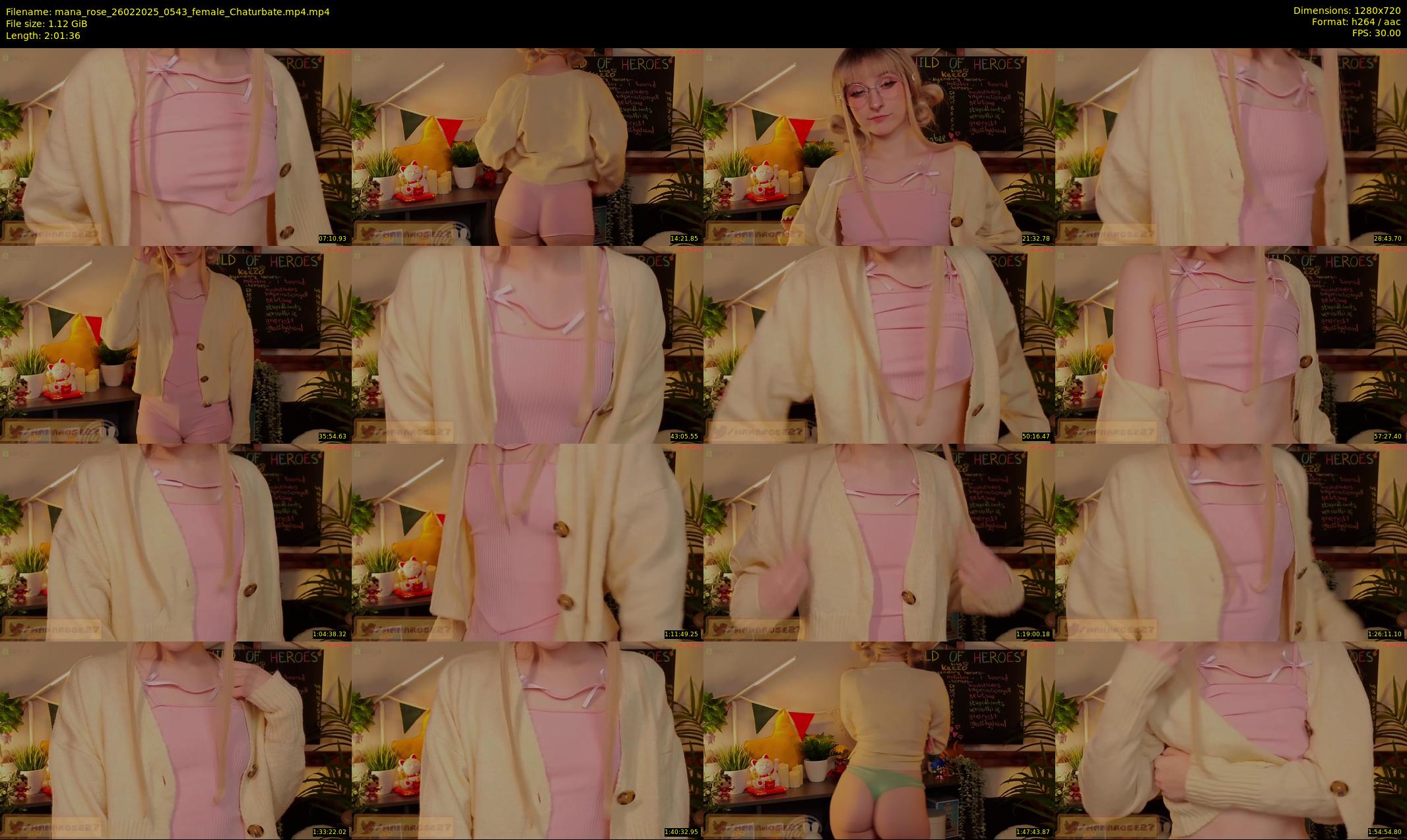 mana_rose — 122 minute Chaturbate female cam show recording, 720p, Feb 26, 2025