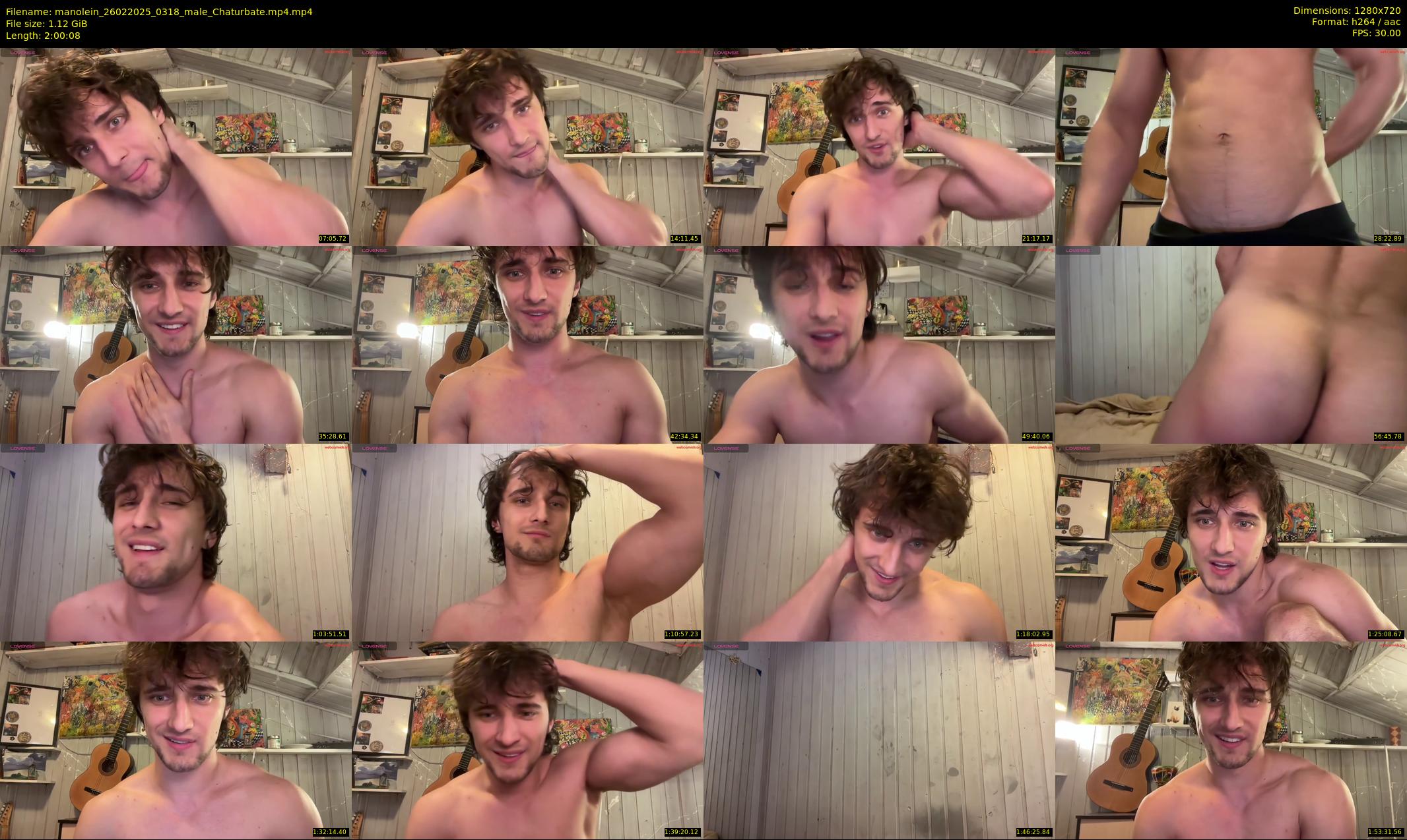 manolein — 121 minute Chaturbate male cam show recording, 720p, Feb 26, 2025