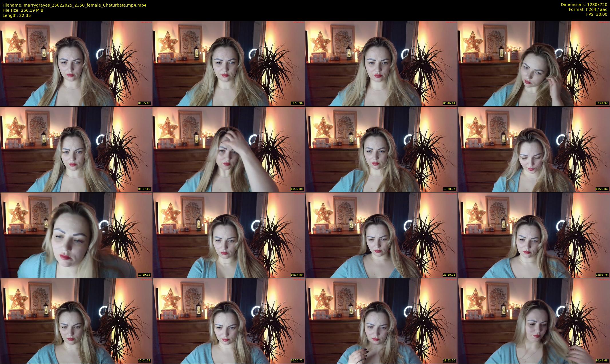 marrygrayes — 33 minute Chaturbate female cam show recording, 720p, Feb 25, 2025