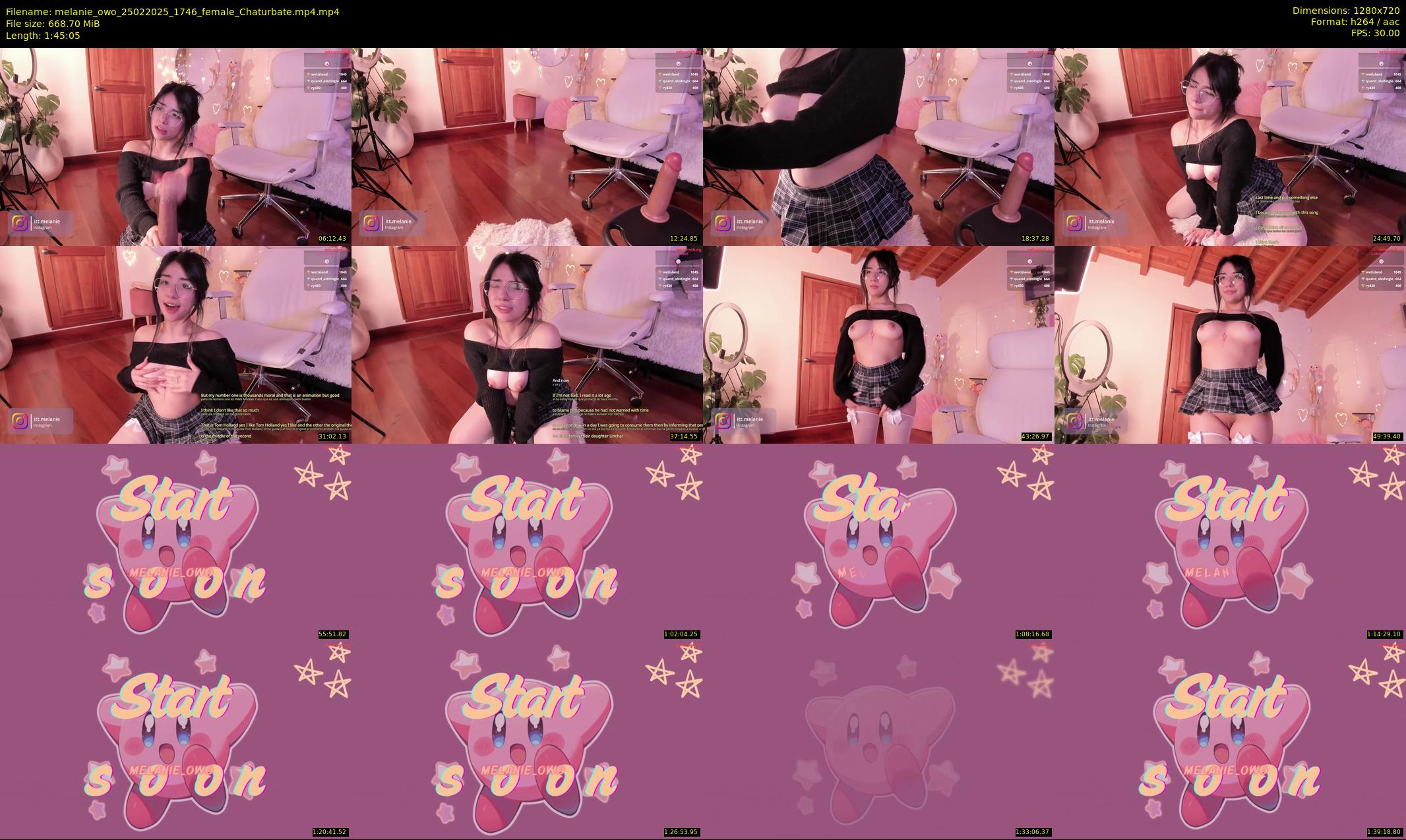 melanie_owo — 106 minute Chaturbate female cam show recording, 720p, Feb 25, 2025