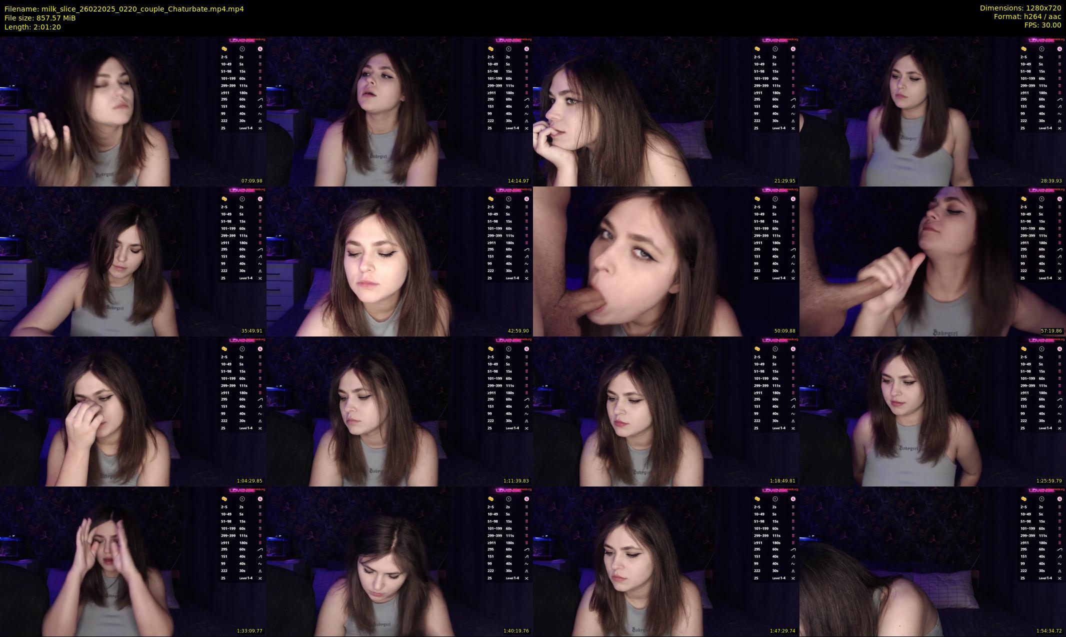 milk_slice — 122 minute Chaturbate couple cam show recording, 720p, Feb 26, 2025