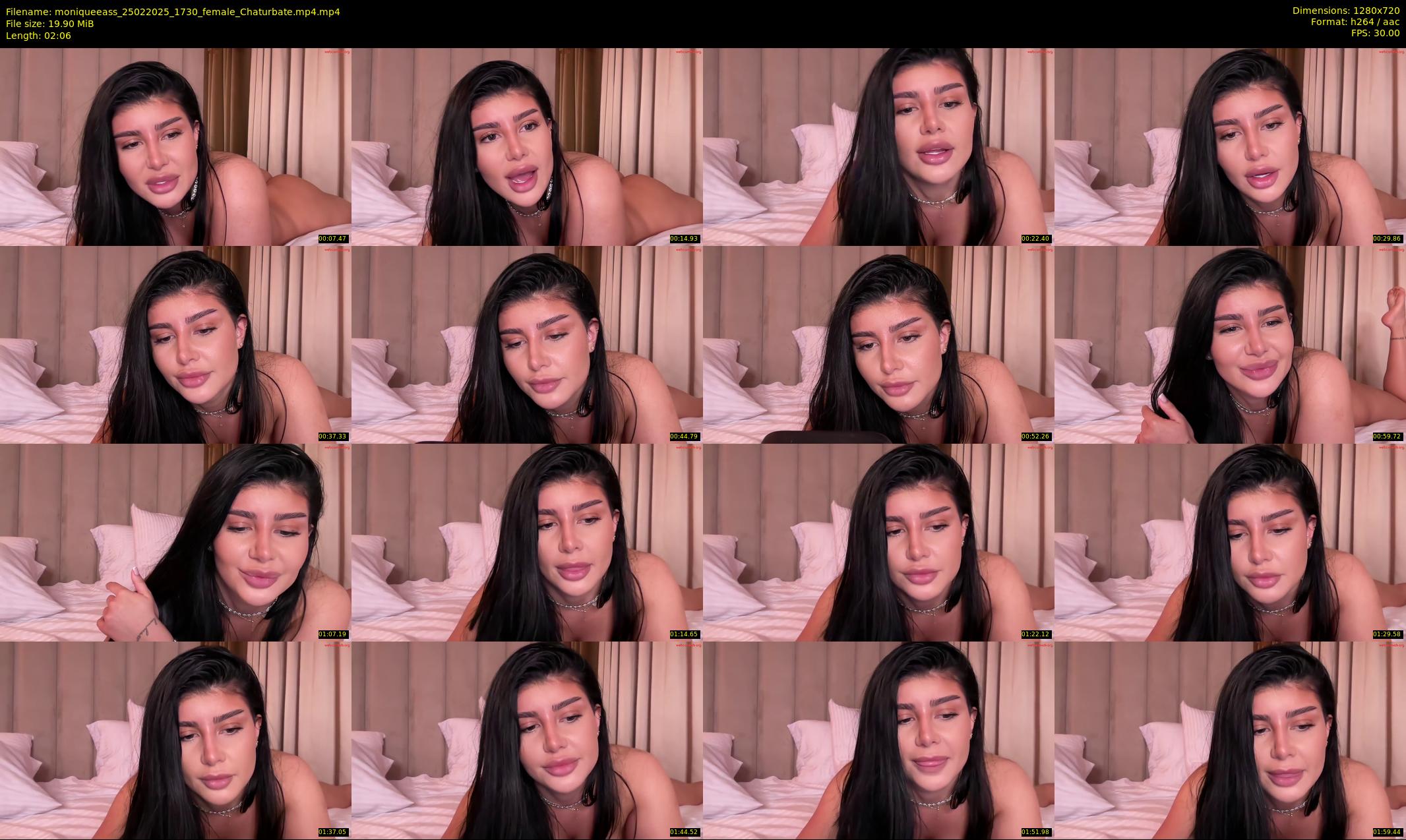moniqueeass — 3 minute Chaturbate female cam show recording, 720p, Feb 25, 2025