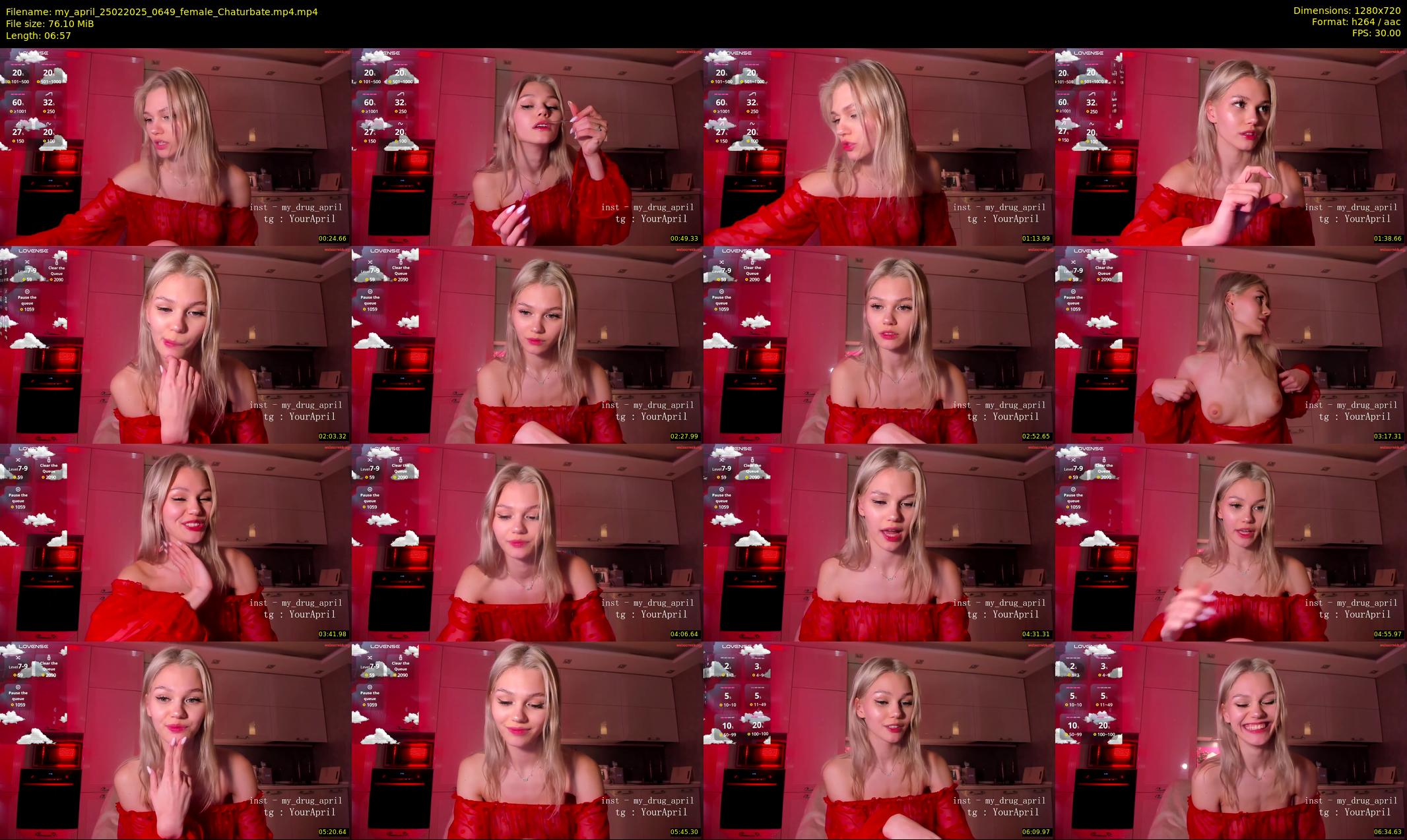 my_april — 7 minute Chaturbate female cam show recording, 720p, Feb 25, 2025