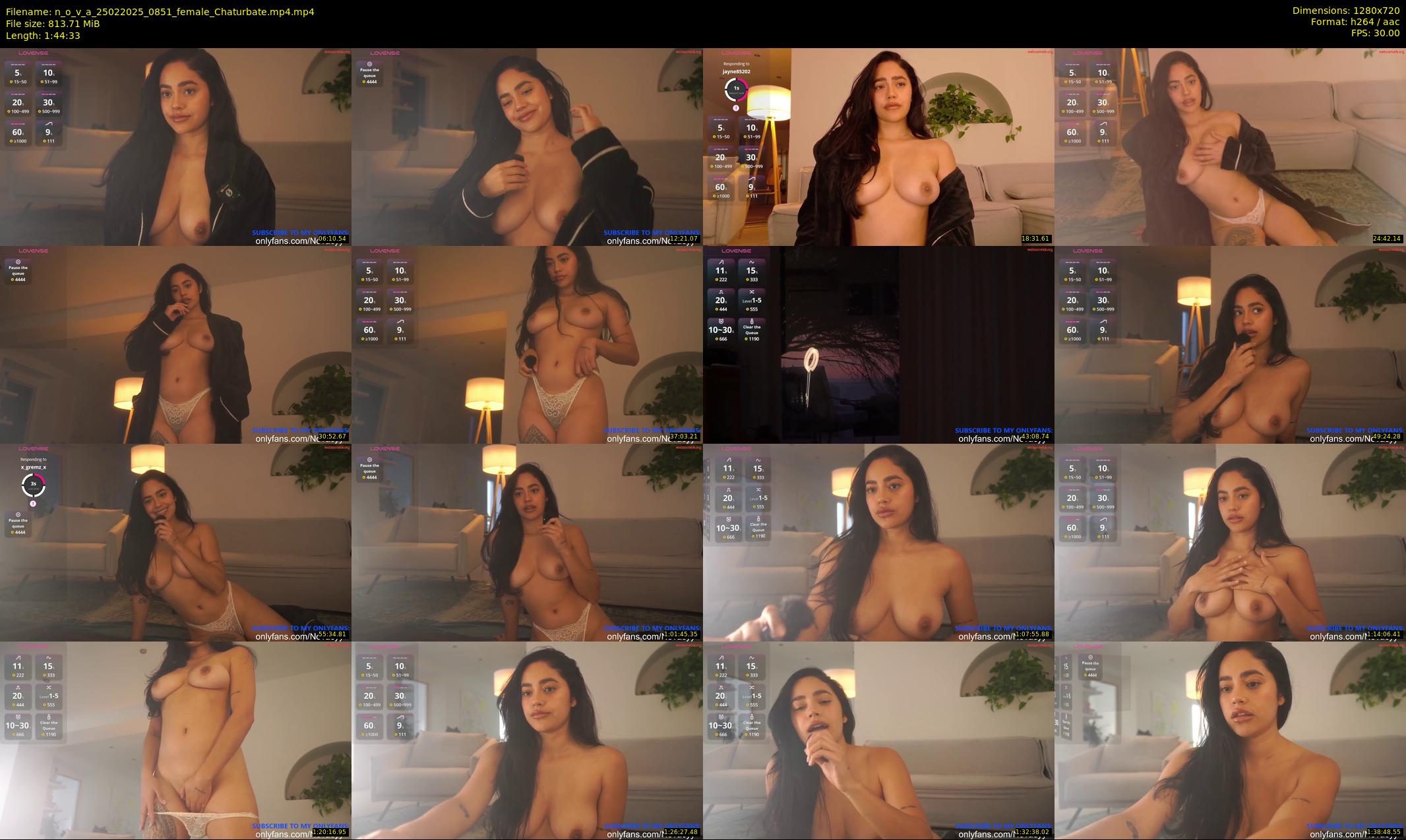 n_o_v_a — 105 minute Chaturbate female cam show recording, 720p, Feb 25, 2025