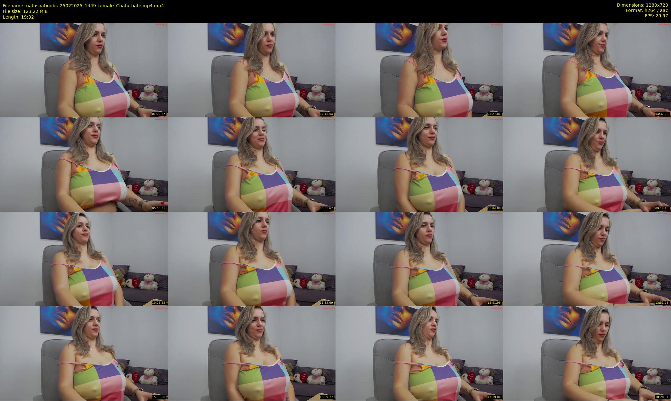 natashaboobs — 20 minute Chaturbate female cam show recording, 720p, Feb 25, 2025