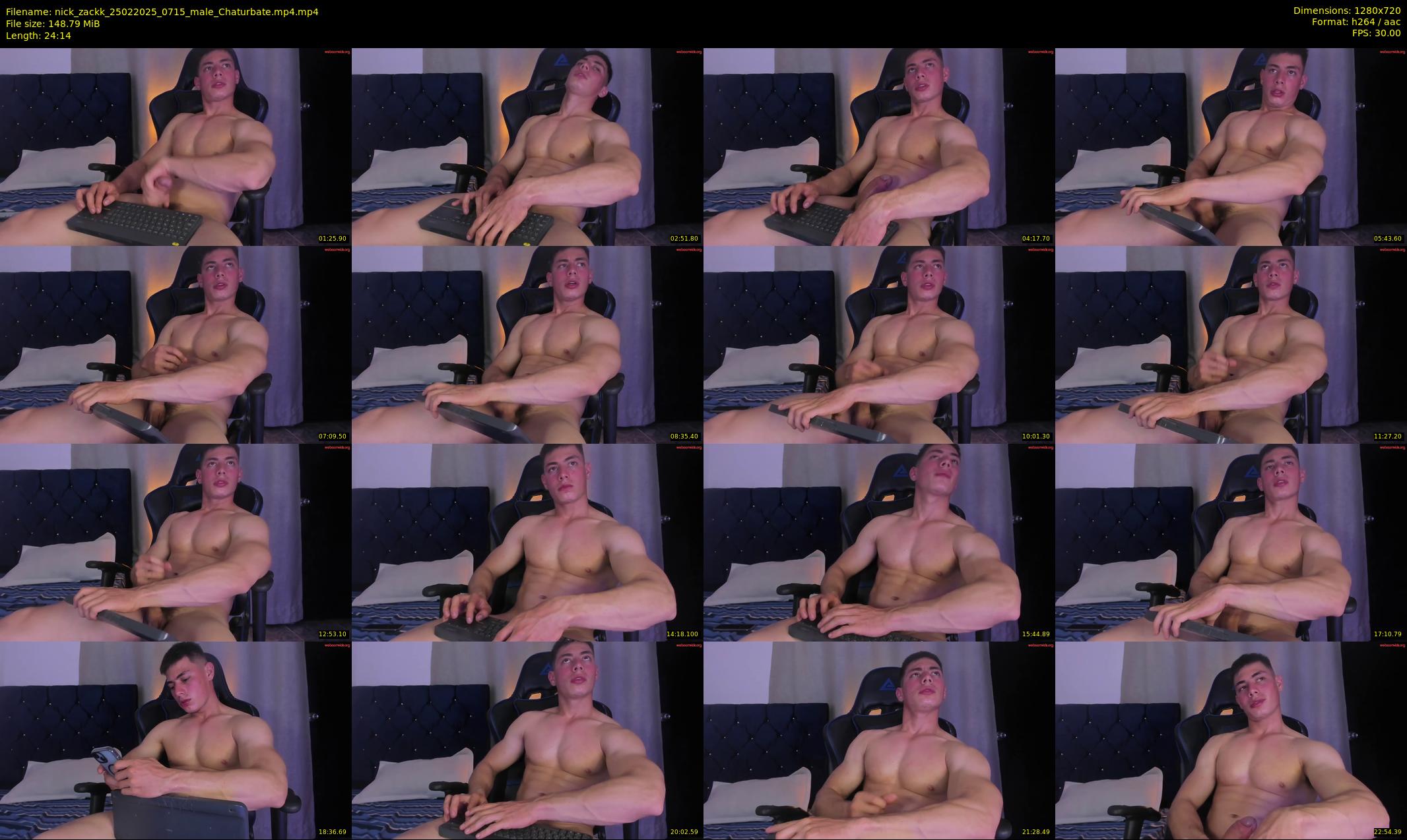 nick_zackk — 25 minute Chaturbate male cam show recording, 720p, Feb 25, 2025
