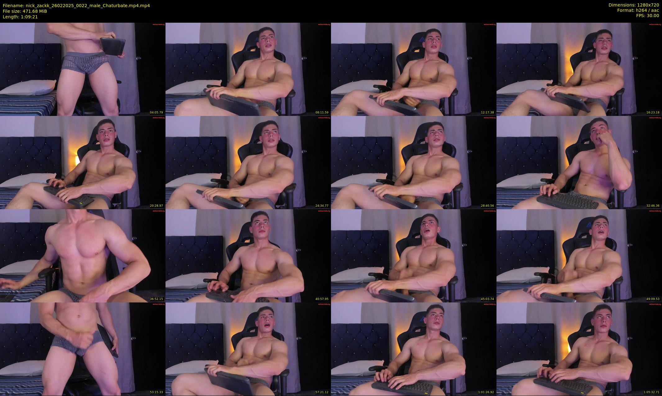 nick_zackk — 70 minute Chaturbate male cam show recording, 720p, Feb 26, 2025