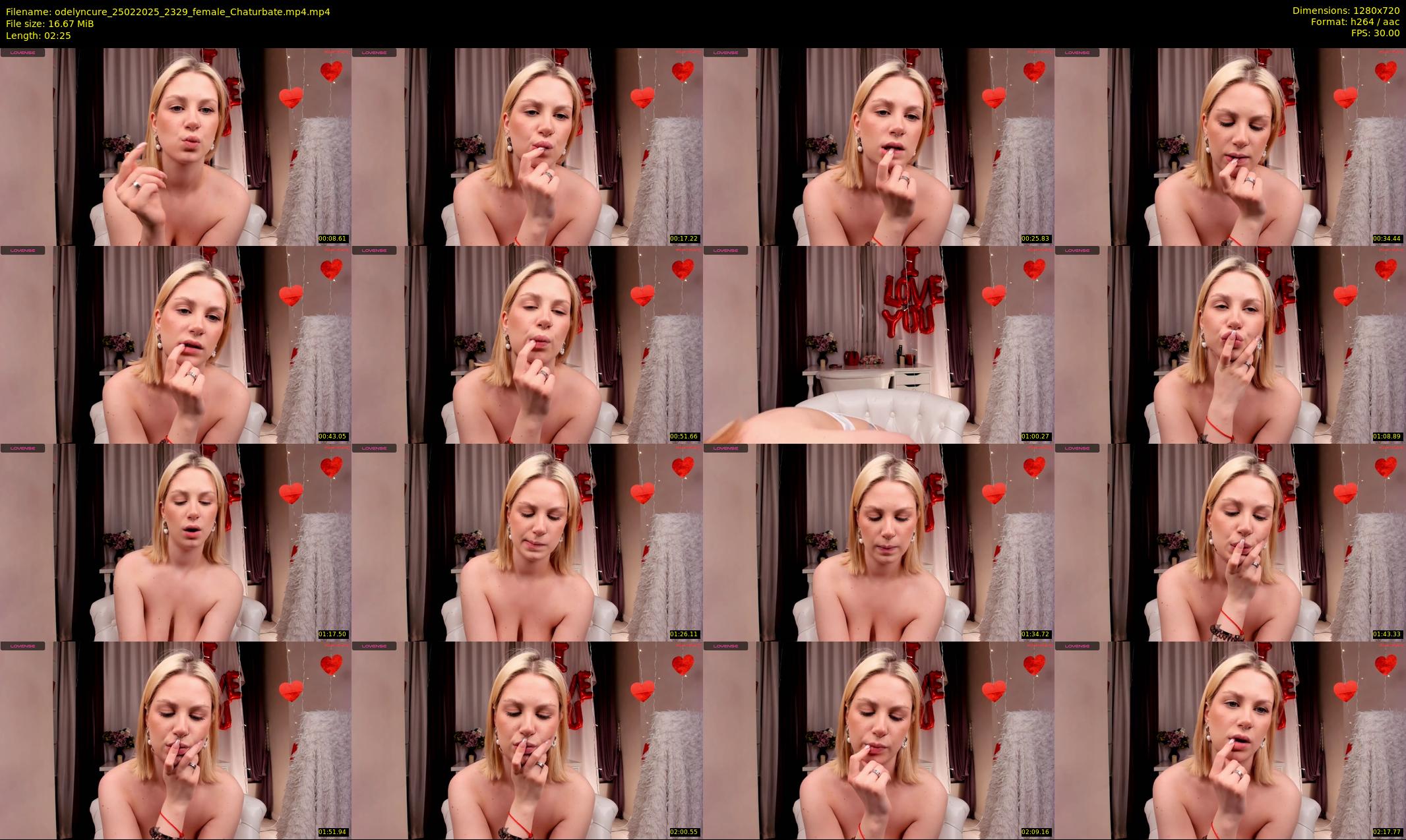 odelyncure — 3 minute Chaturbate female cam show recording, 720p, Feb 25, 2025