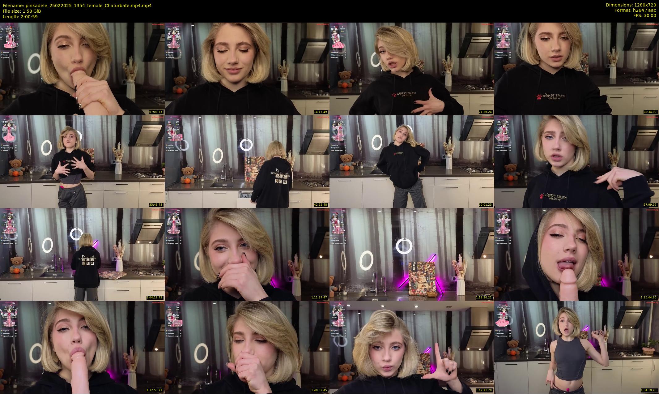 pinkadele — 121 minute Chaturbate female cam show recording, 720p, Feb 25, 2025